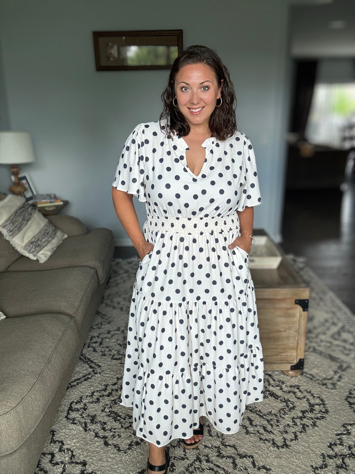 It Had to Be You Bell Sleeve Midi Dress