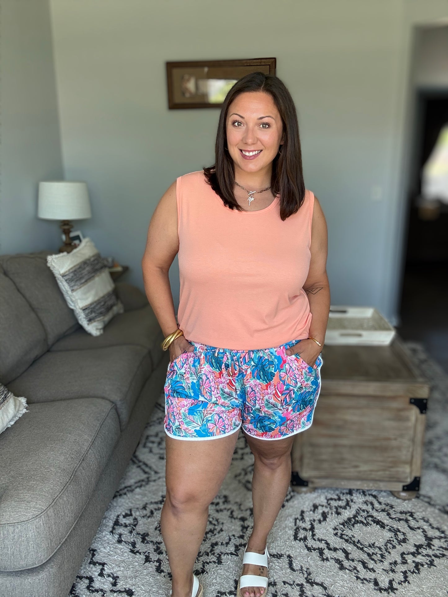 Michelle Mae Ava Tank - Melon