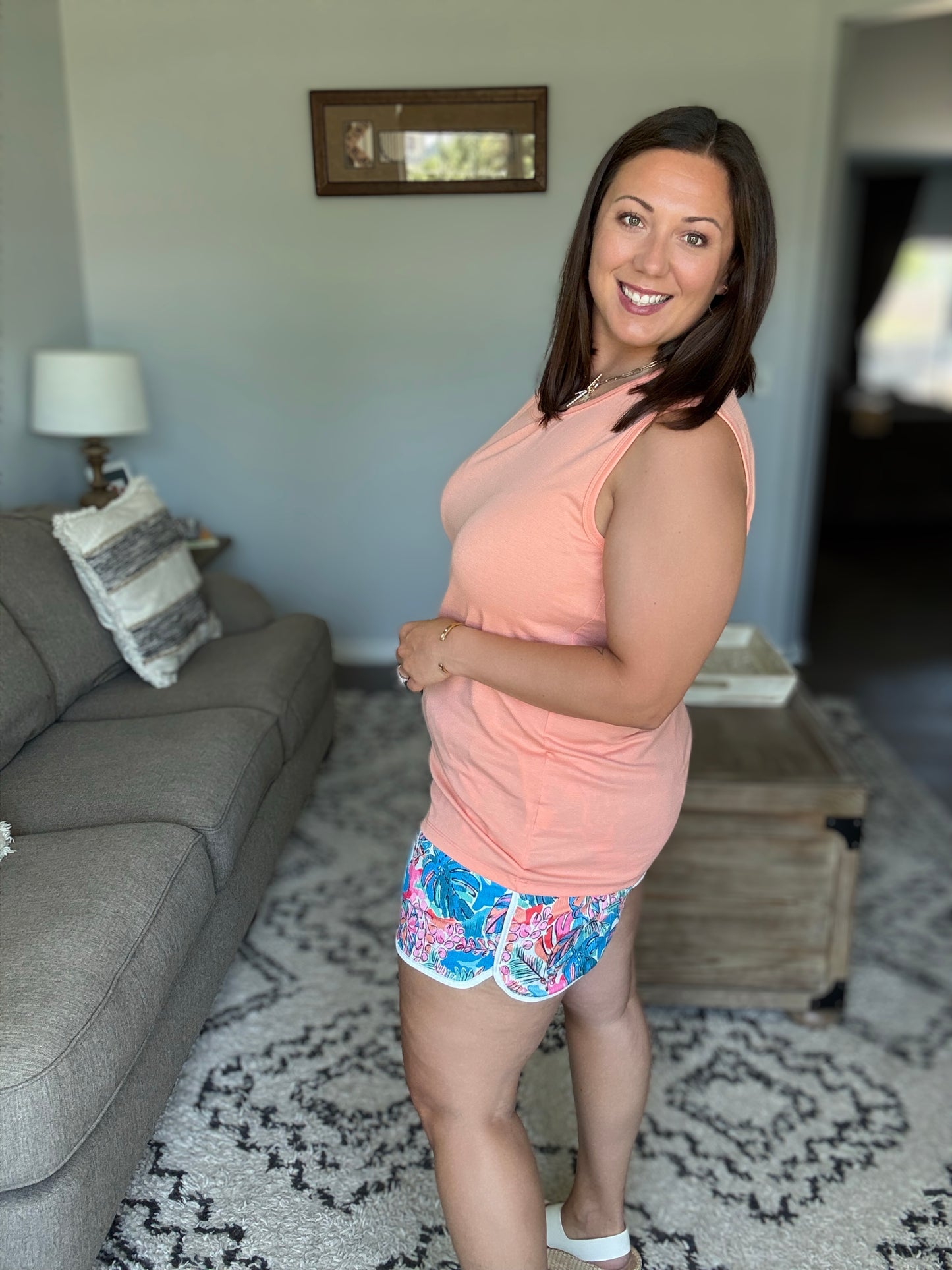 Michelle Mae Nova Summer Shorts - Tropical Palm