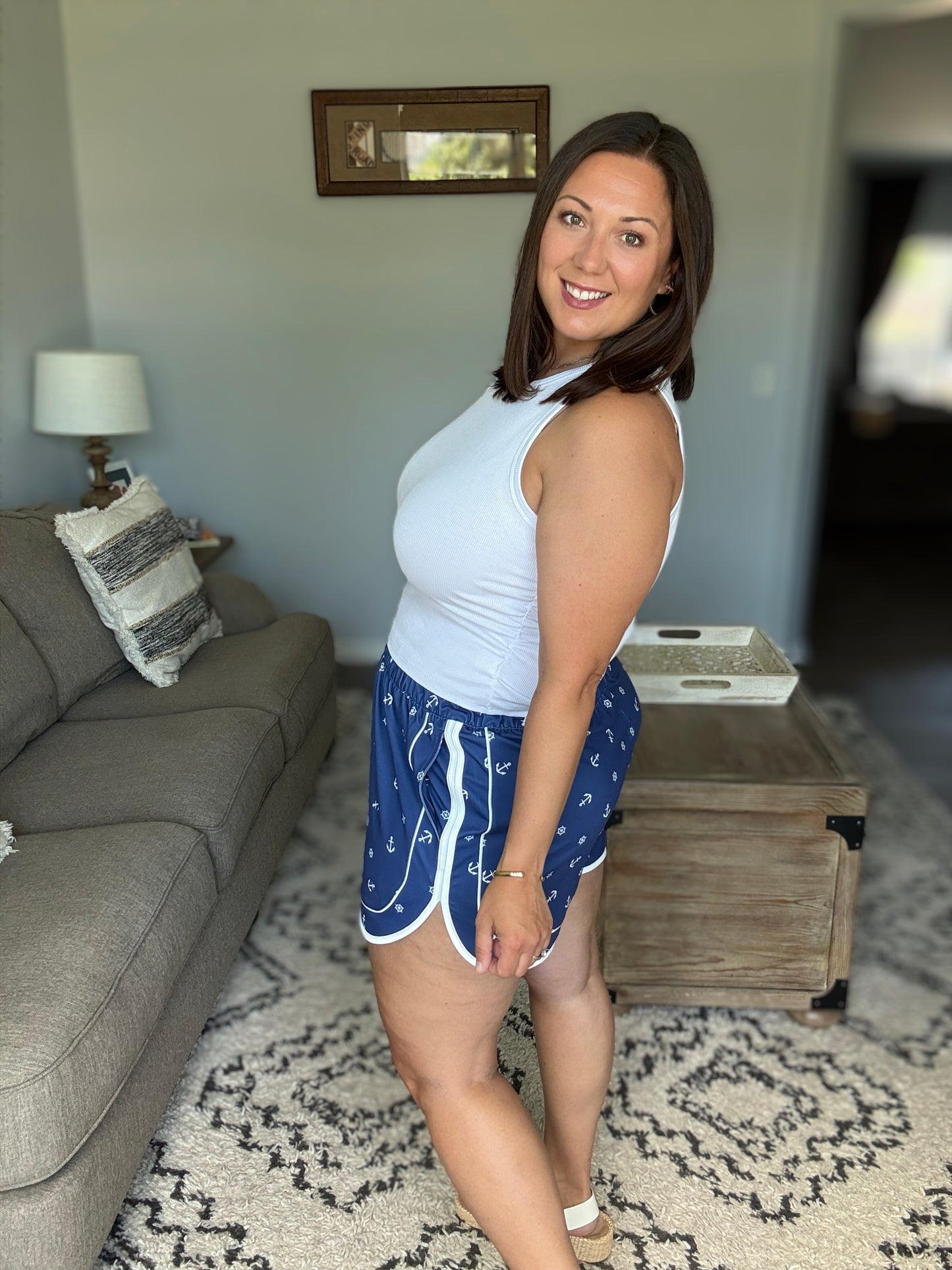 Michelle Mae Dolphin Shorts - Nautical Navy
