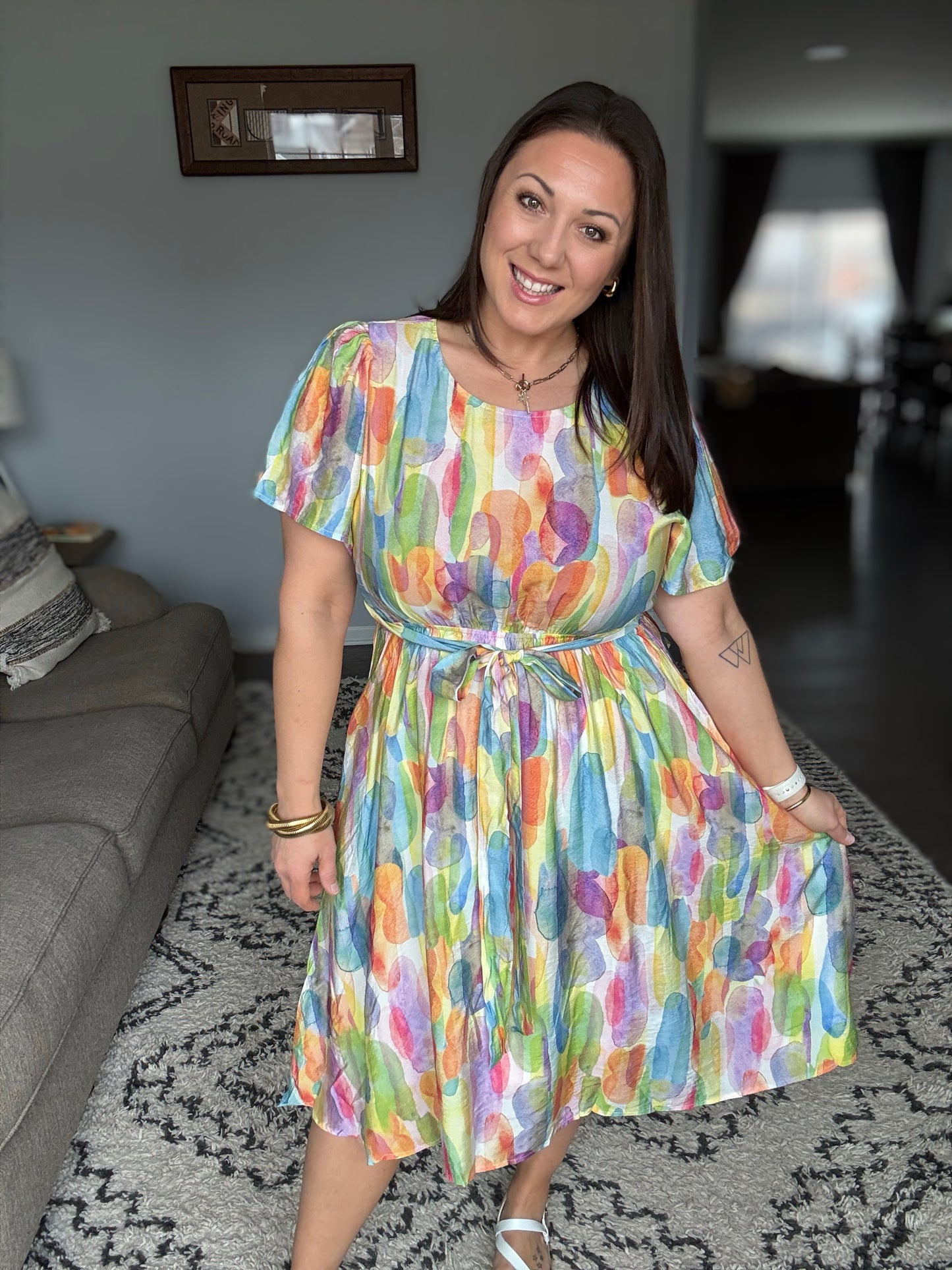 Young, Wild & Free Round Neck Dress