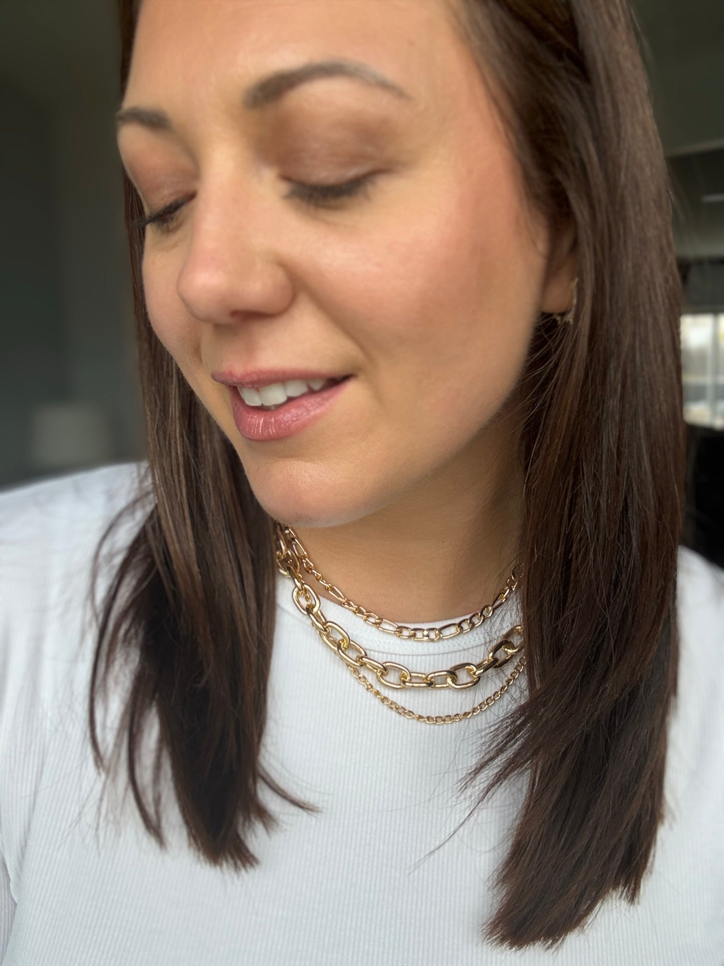 Big, Bold and Beautiful Layered Chunky Necklace in Gold