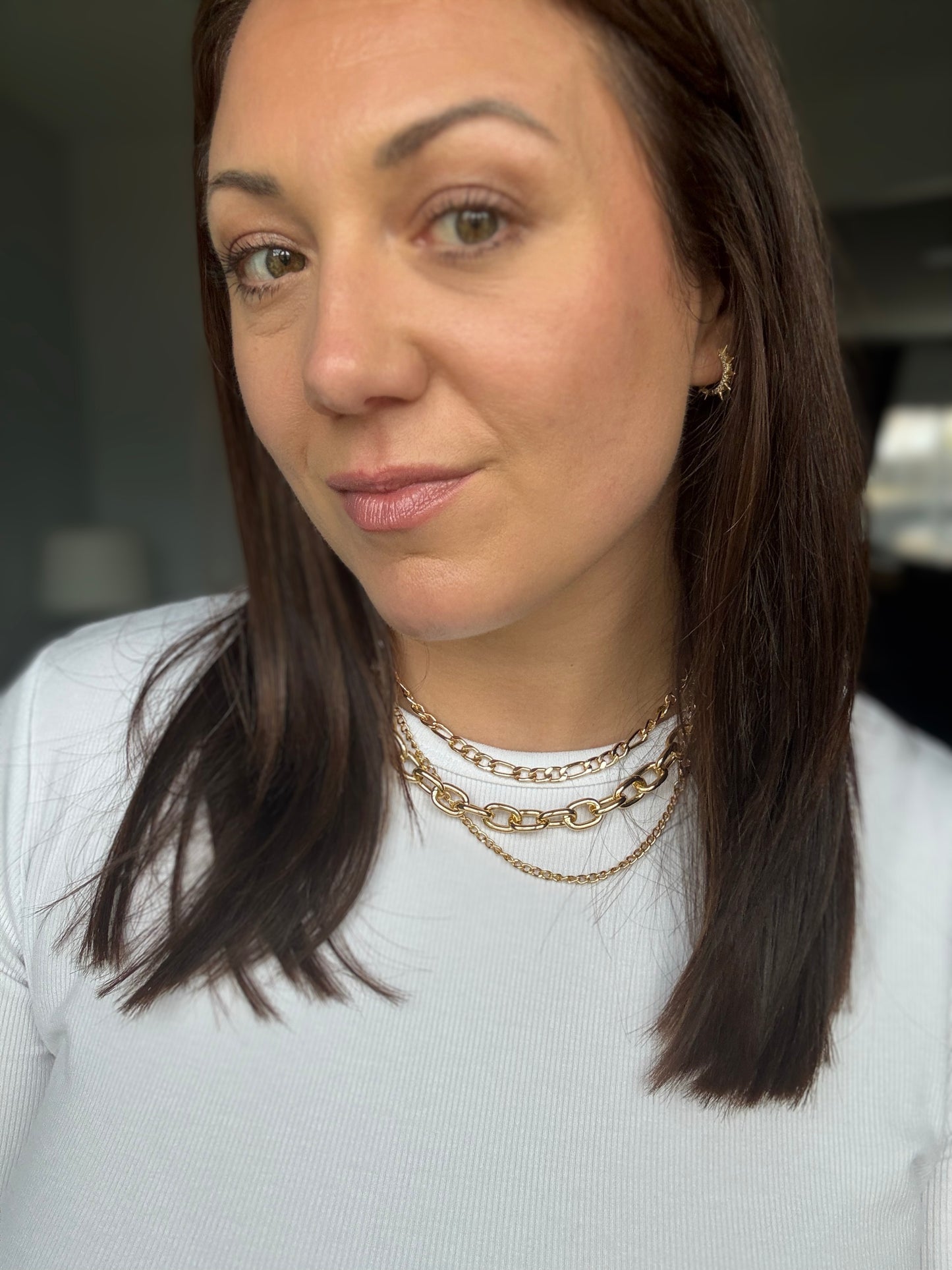 Big, Bold and Beautiful Layered Chunky Necklace in Gold