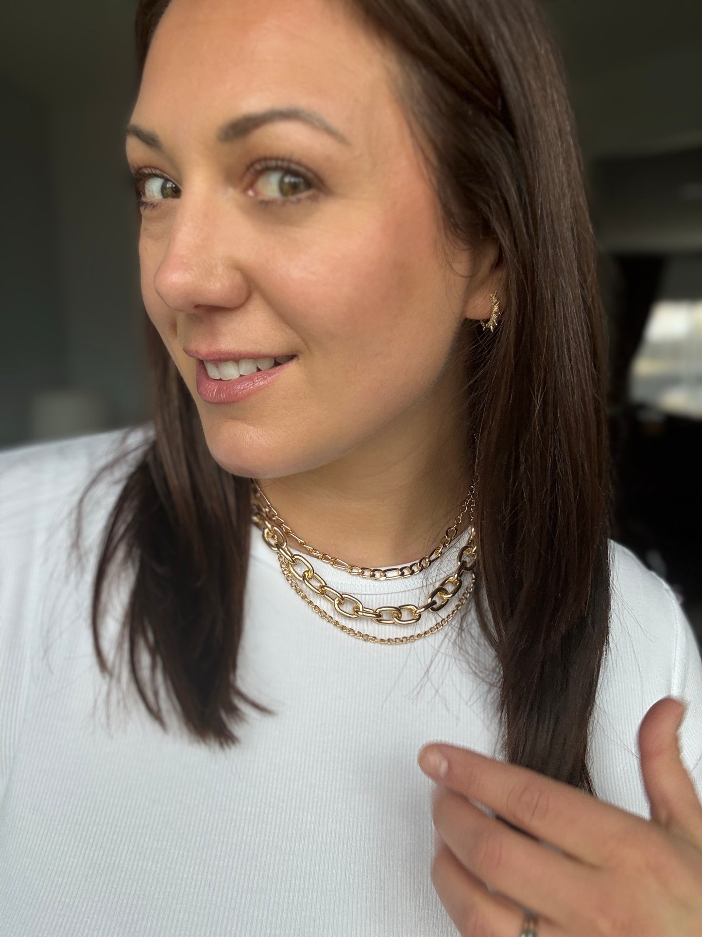 Big, Bold and Beautiful Layered Chunky Necklace in Gold