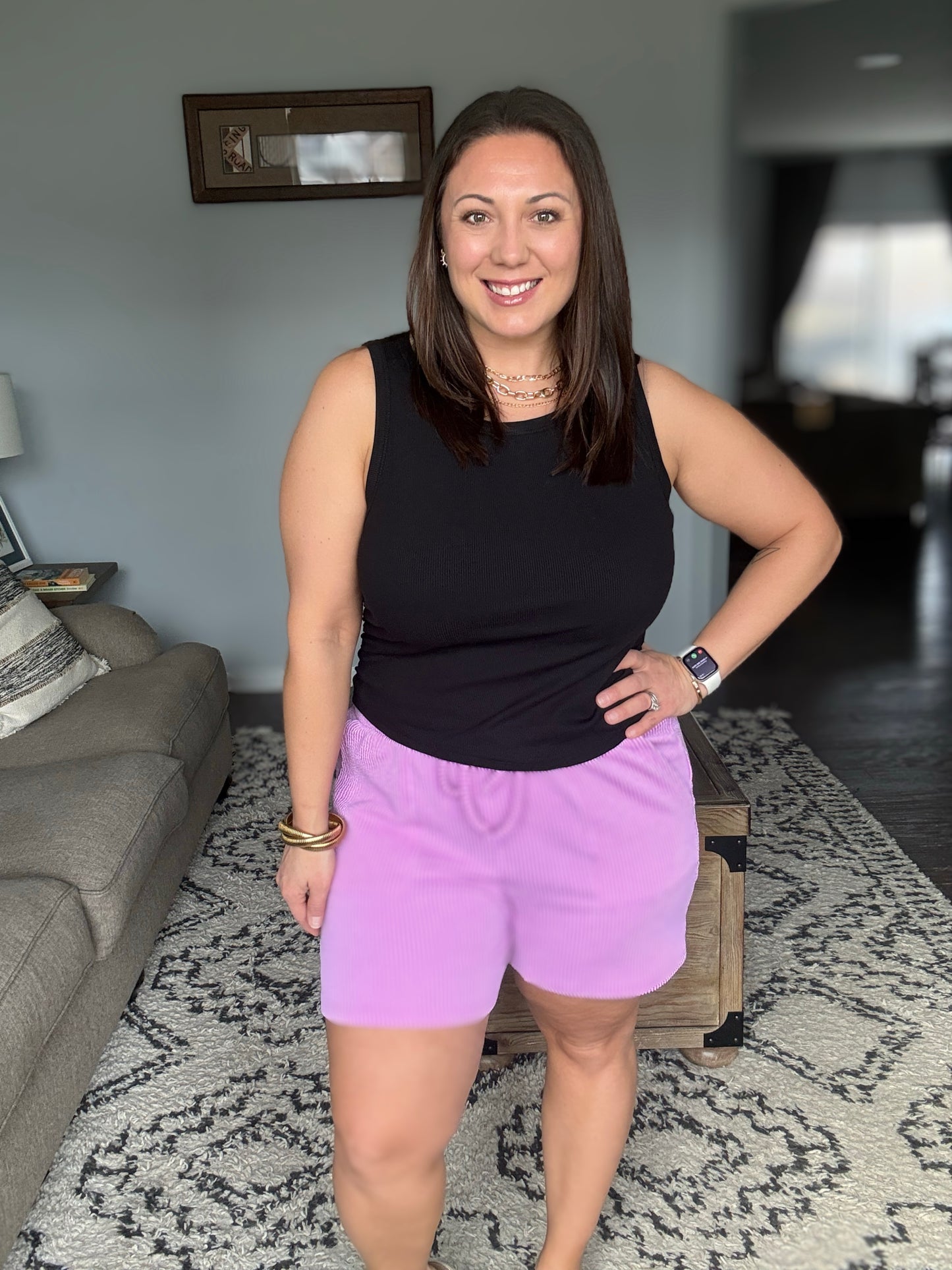 Fight the Feeling Top and Bottom Set in Spring Violet