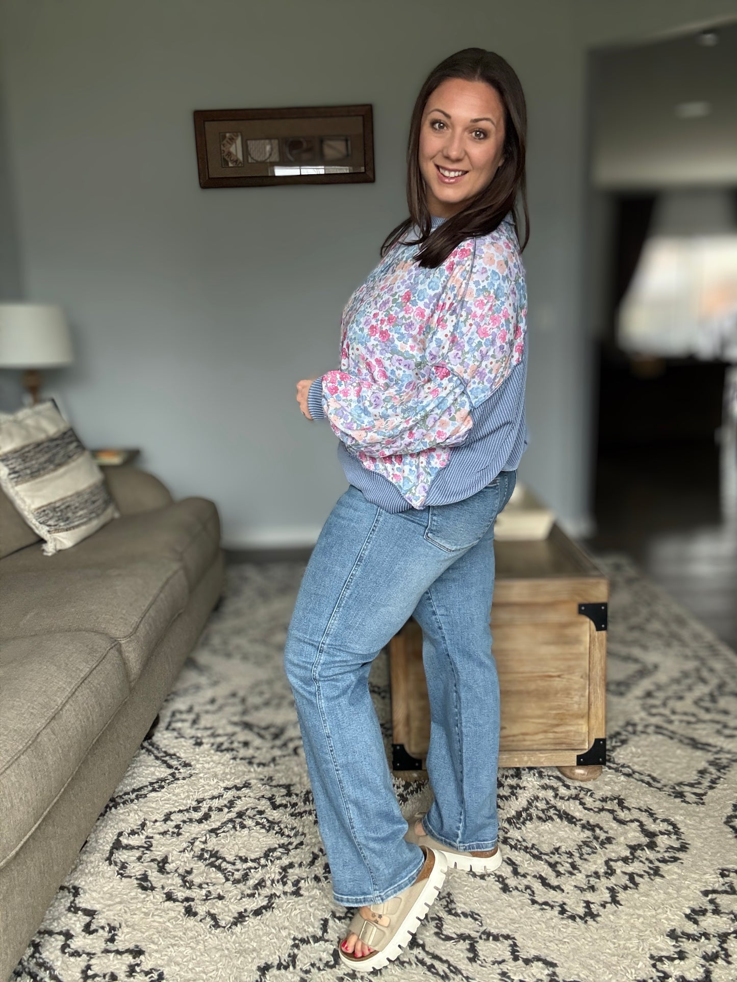 Judy Blue Tummy Control Vintage Wash Straight Leg Jeans