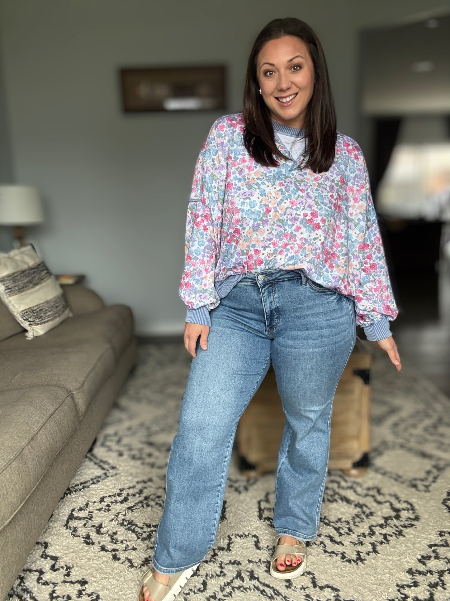 Judy Blue Tummy Control Vintage Wash Straight Leg Jeans