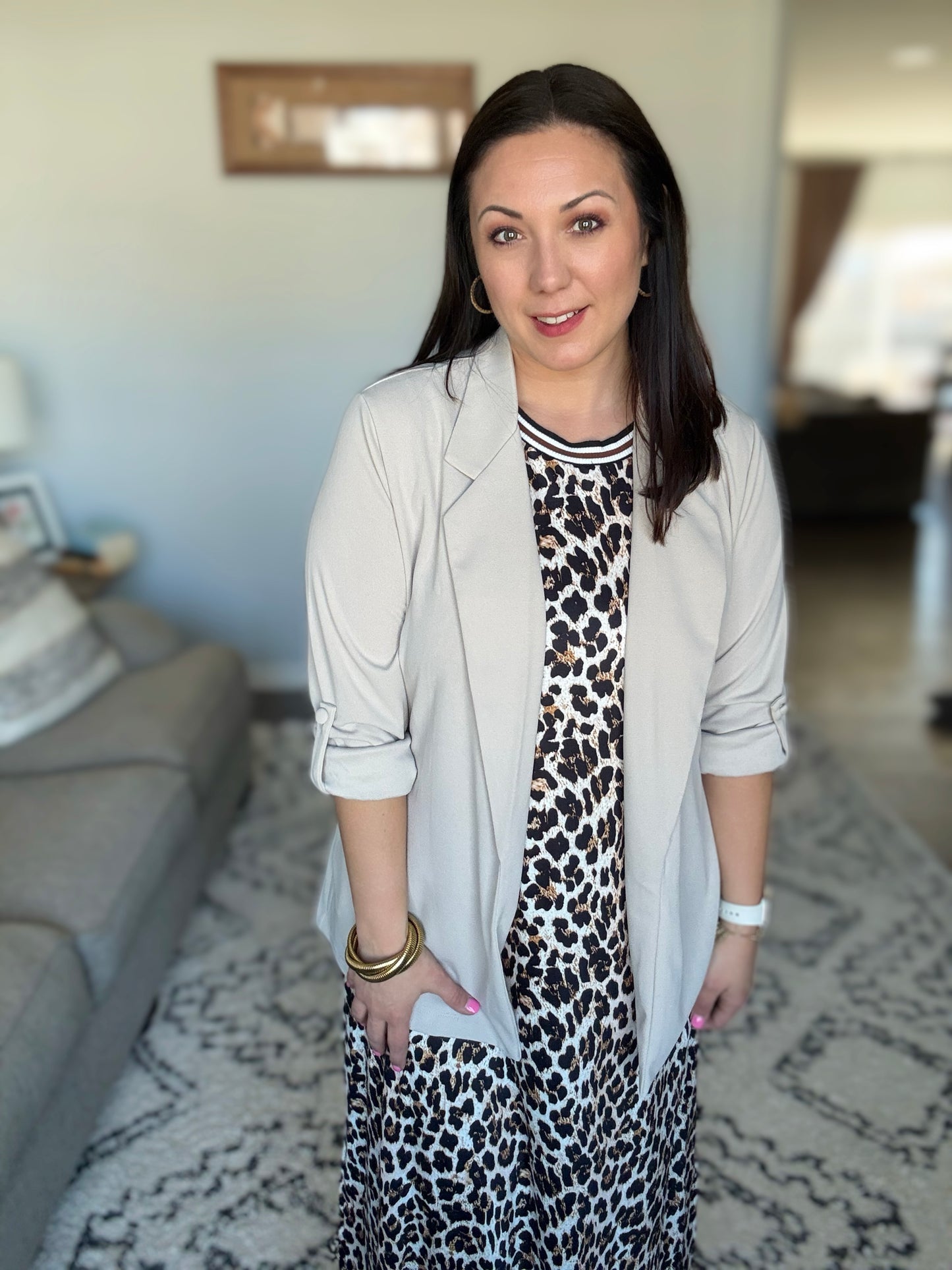 She's Wild Leopard Print Maxi Dress