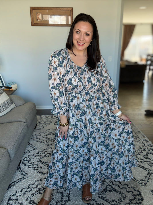Ruffles and Romance V-Neck Dress