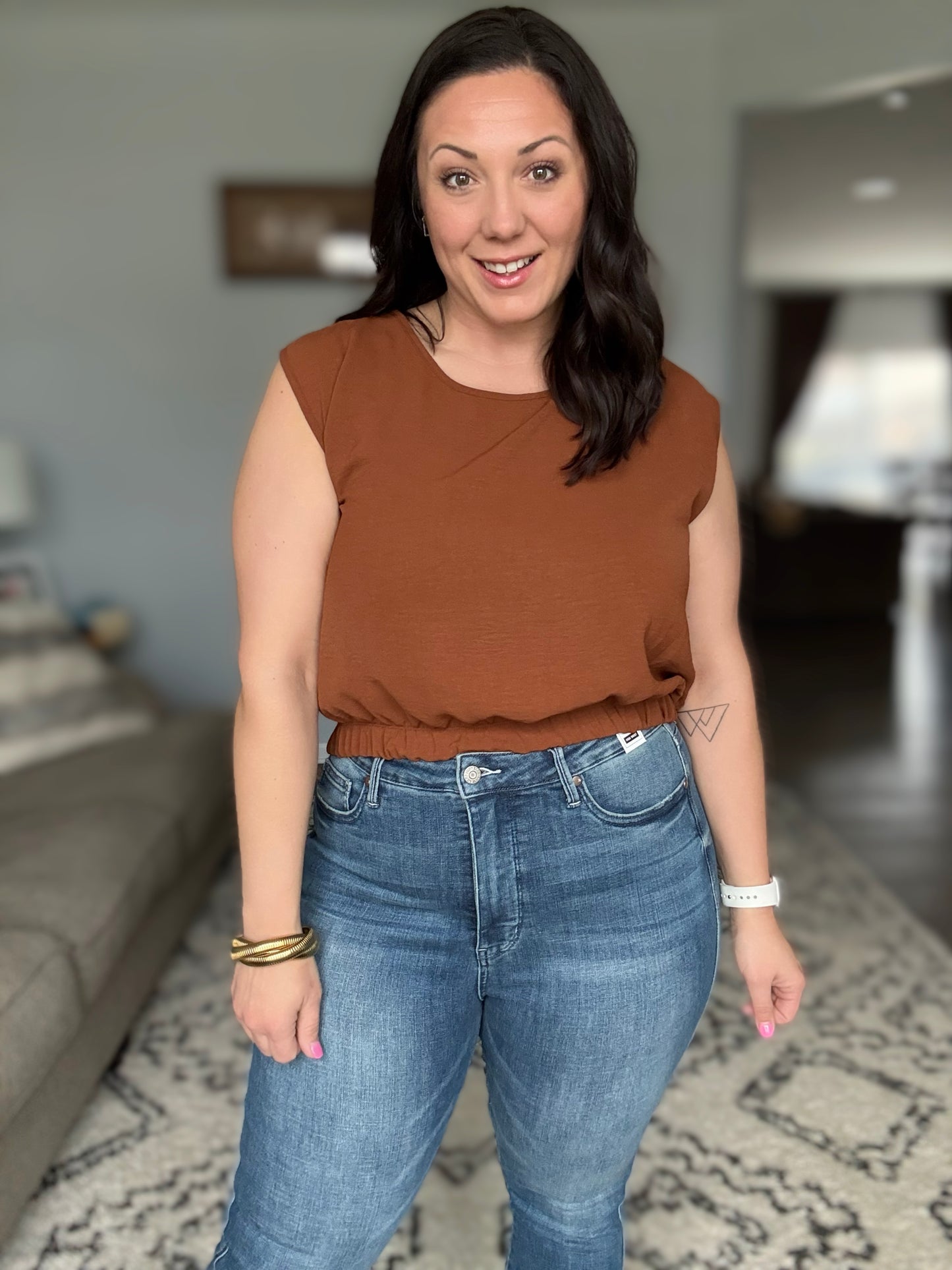 Judy Blue Age-Defying Skinny Cuffed Capris Jeans