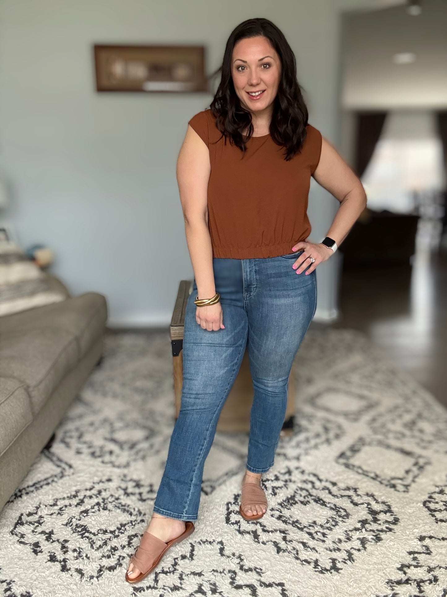 Judy Blue Age-Defying Skinny Cuffed Capris Jeans