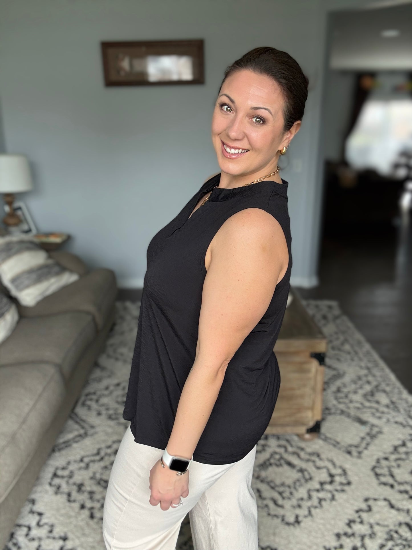 Lizzy Tank Top in Black
