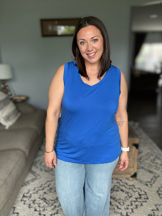 Michelle Mae Noelle Tank - Blue