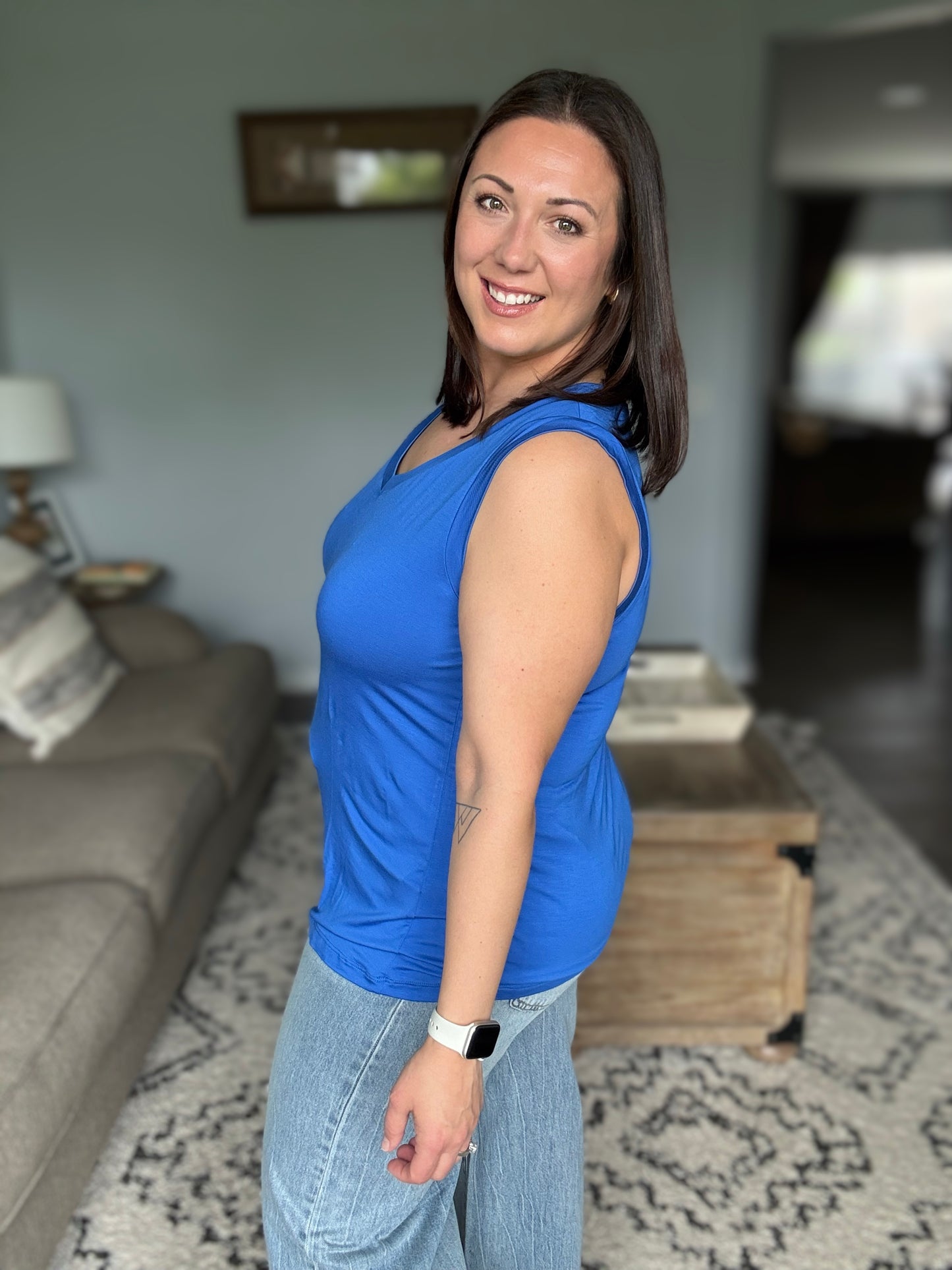 Michelle Mae Noelle Tank - Blue