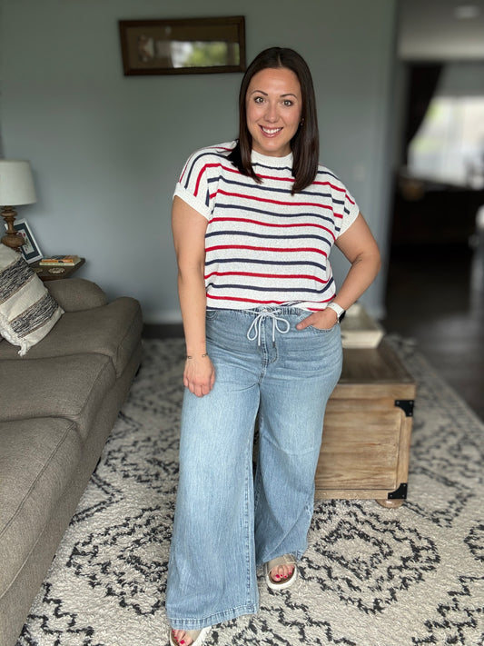 Monica High Waist Palazzo Featherweight with Drawcord