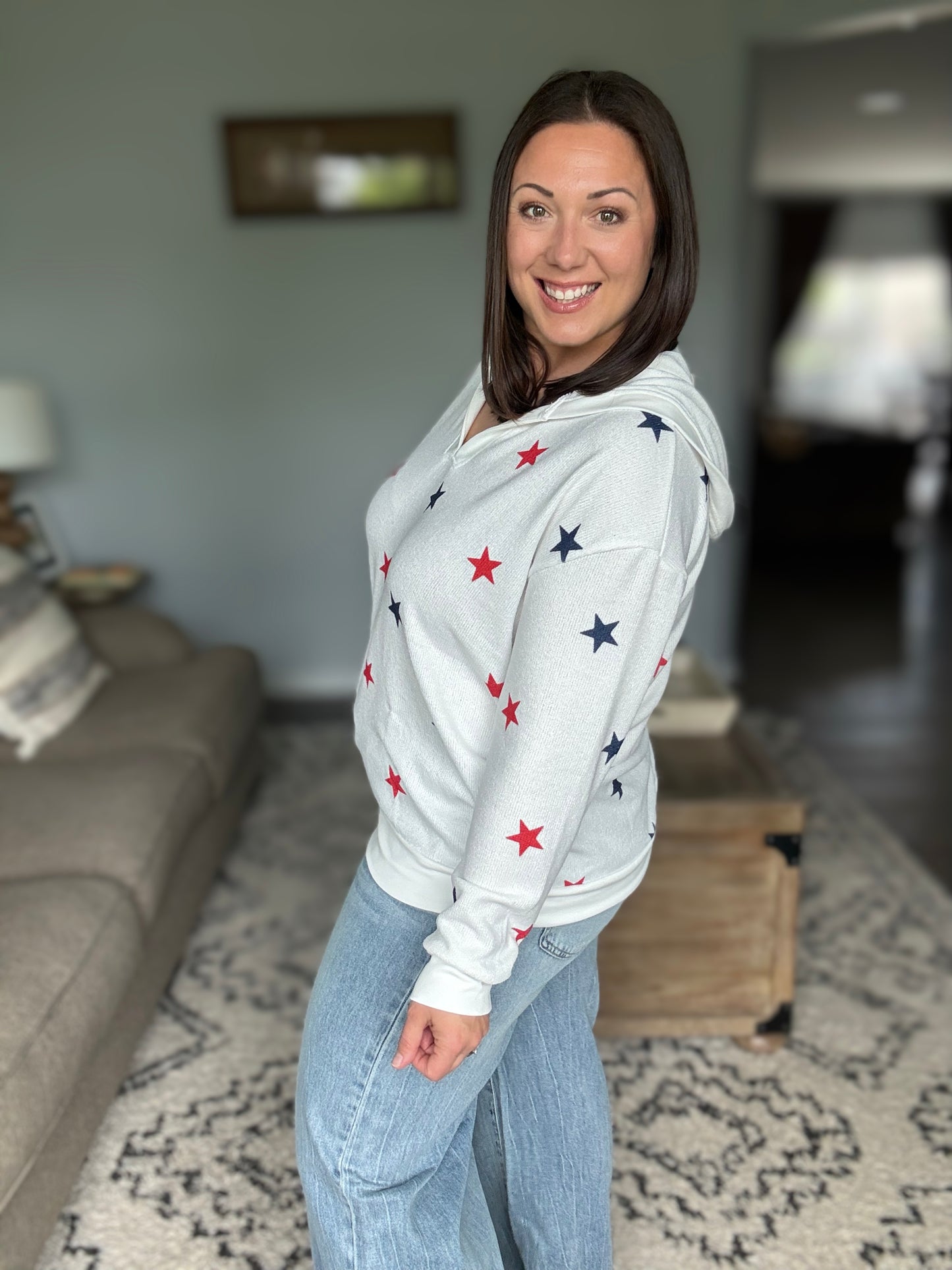 Michelle Mae American Stars Knit Hoodie