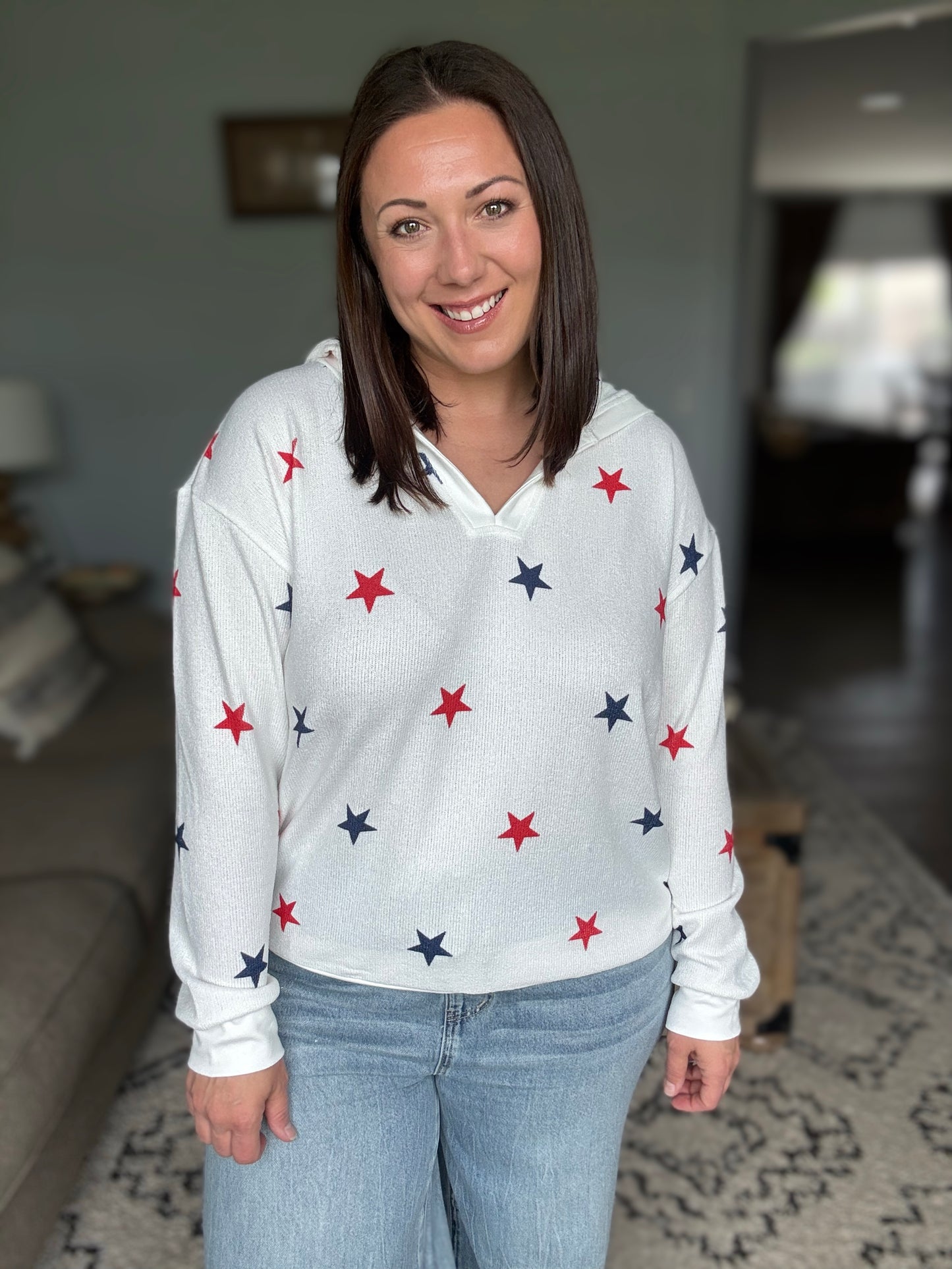 Michelle Mae American Stars Knit Hoodie