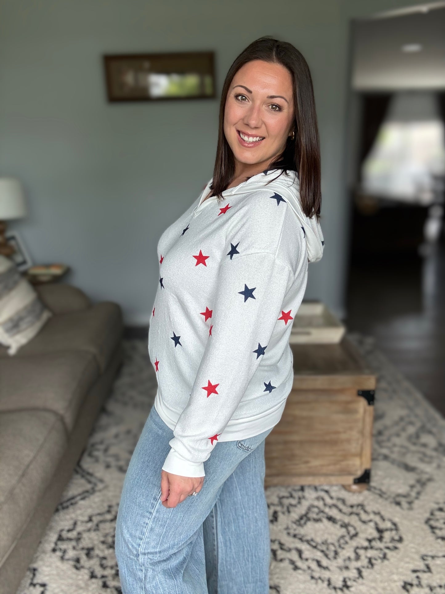 Michelle Mae American Stars Knit Hoodie