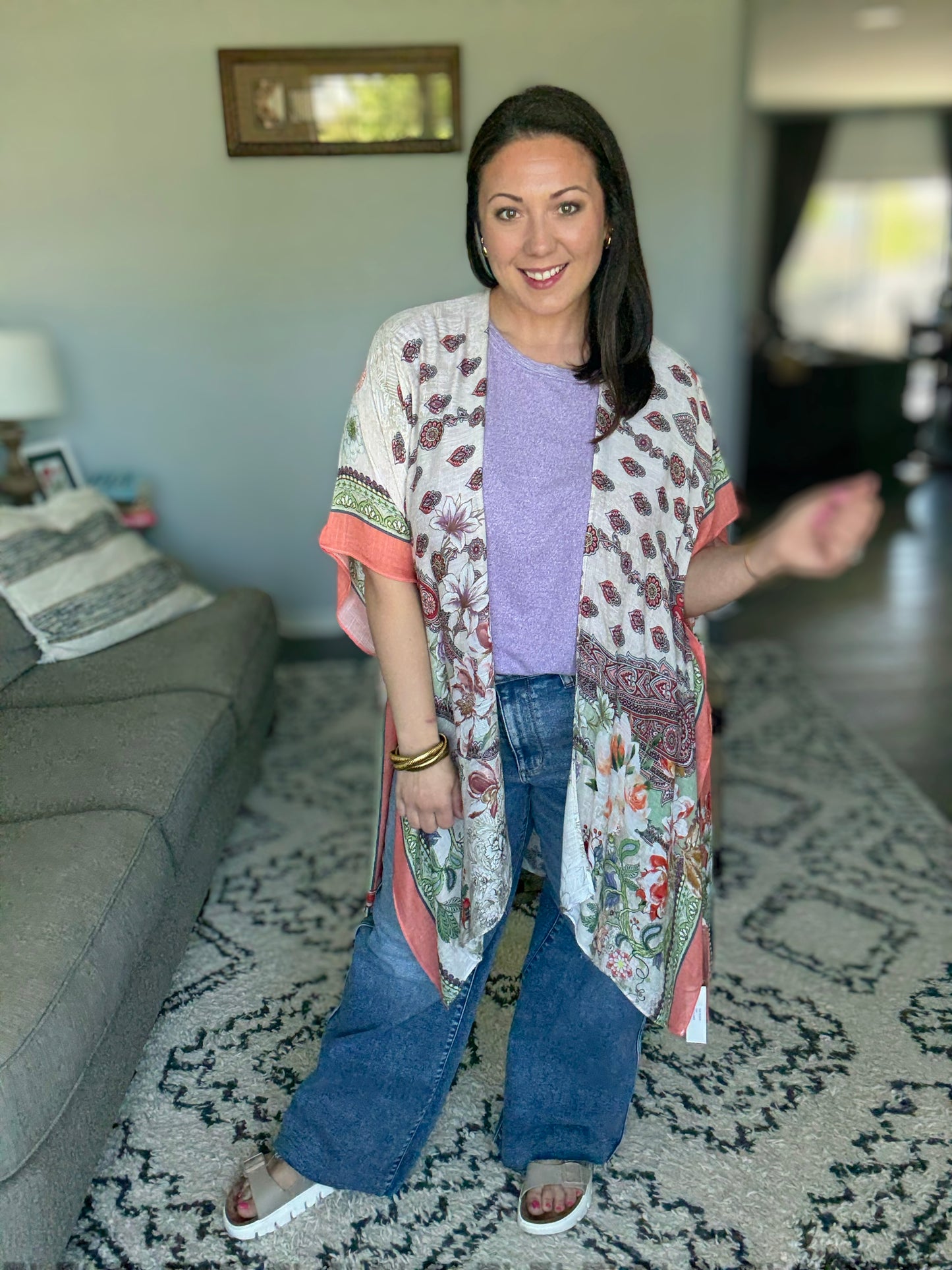 Tide to Me Open Front Kimono