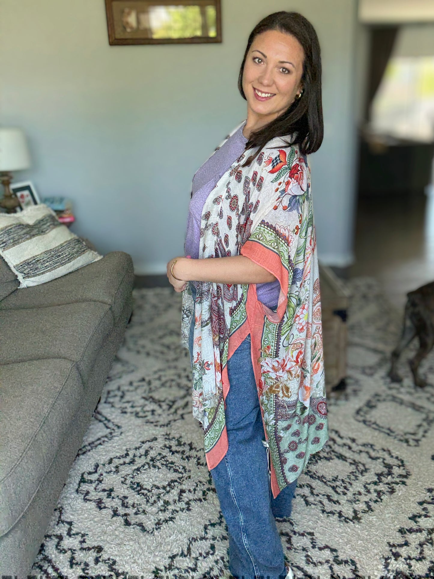 Tide to Me Open Front Kimono