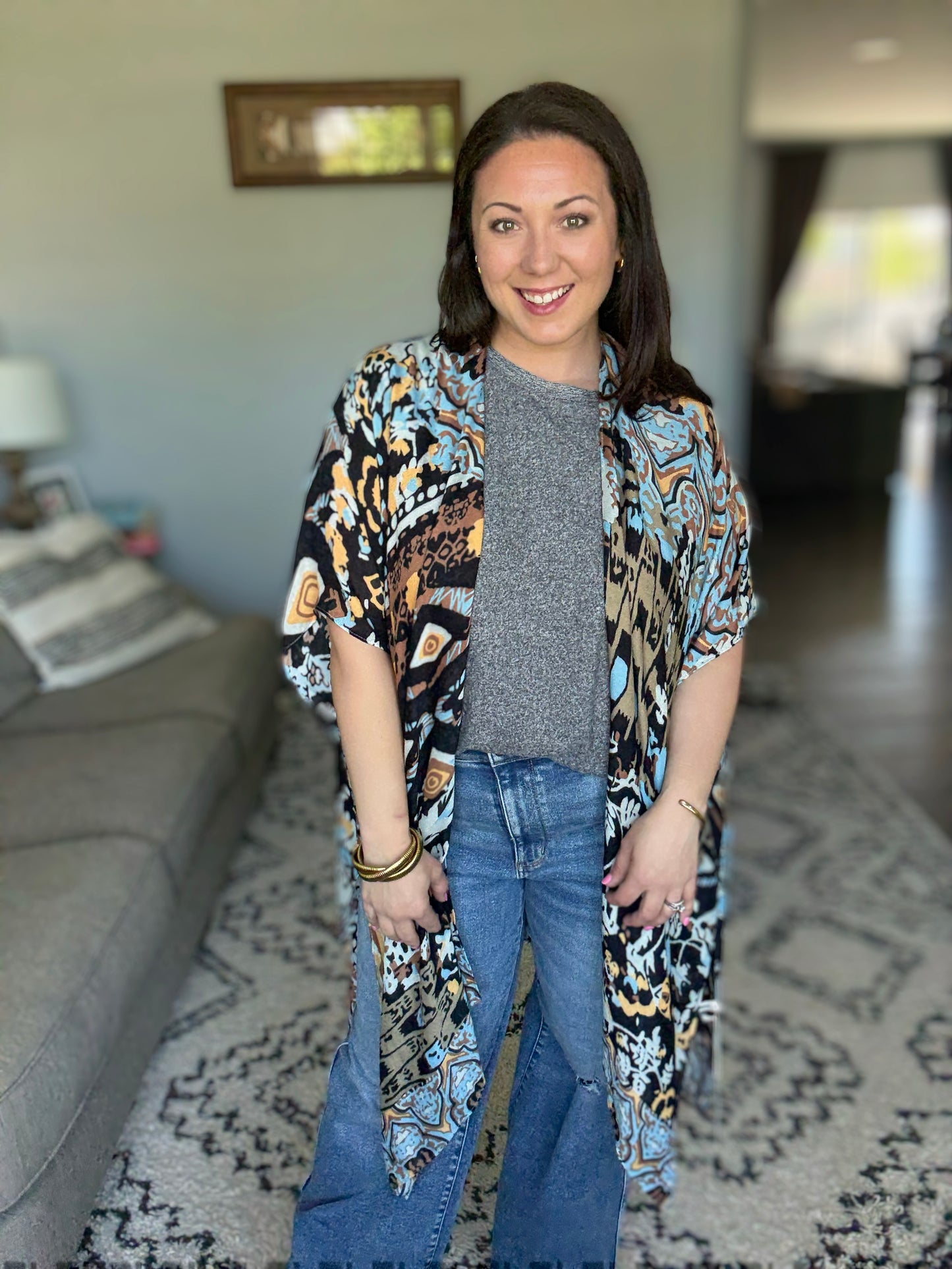 Moonbeam Open Front Kimono