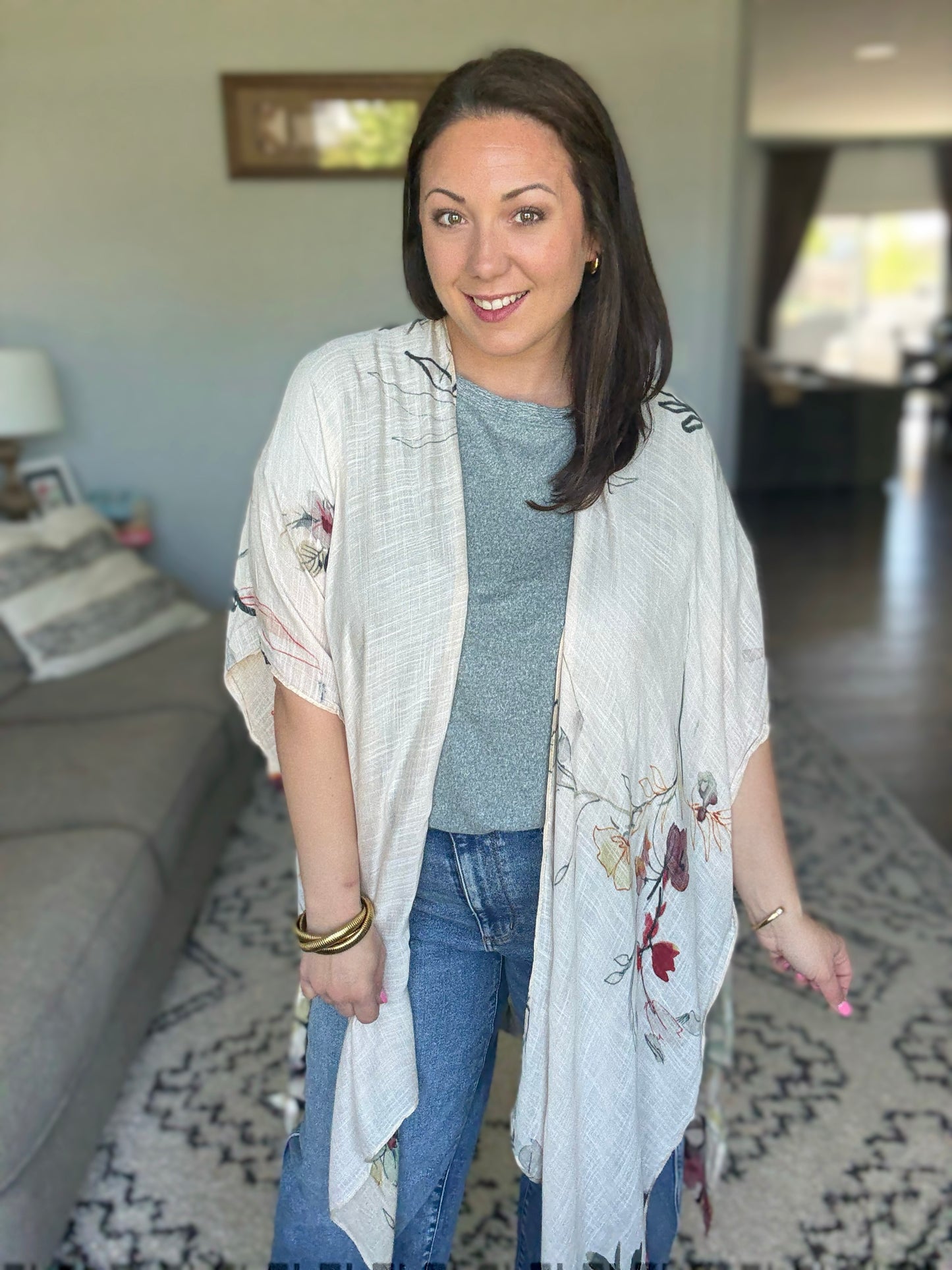 Heathered Harmony Basic Tee in Ash Jade