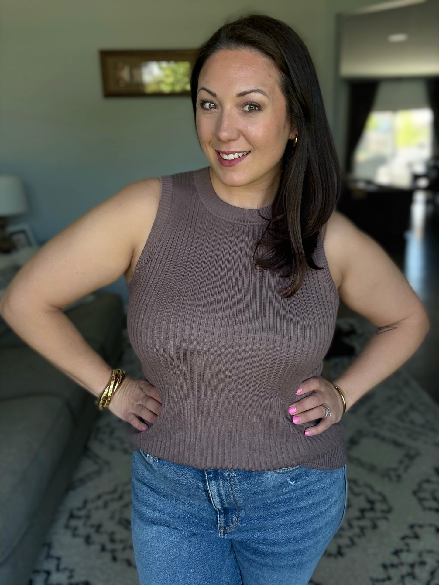Let Me Hear it Ribbed Sweater Tank