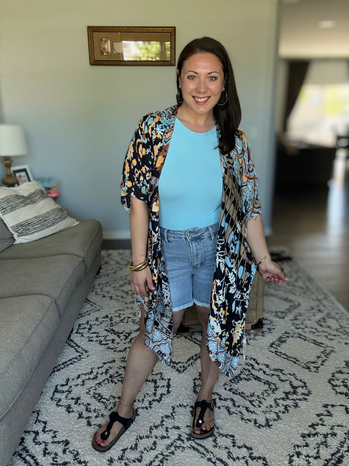 Moonbeam Open Front Kimono