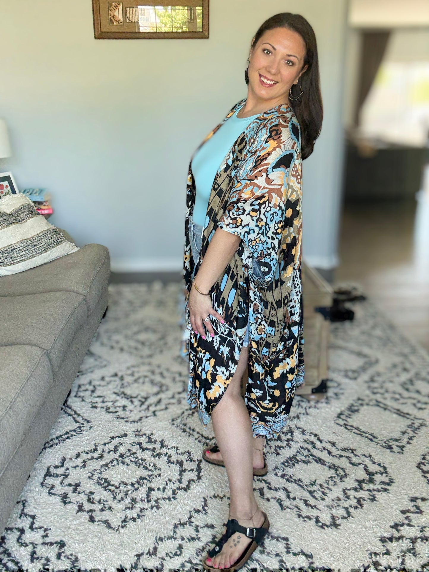 Moonbeam Open Front Kimono