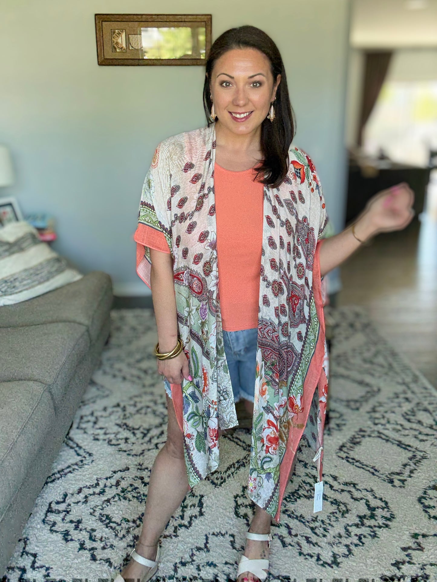 Tide to Me Open Front Kimono
