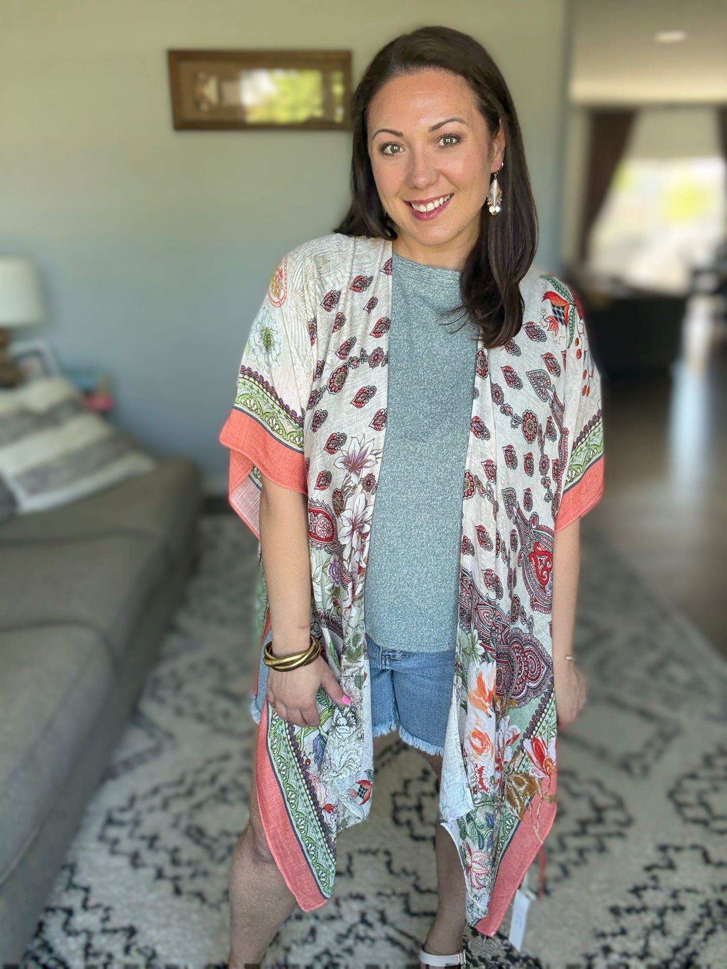 Tide to Me Open Front Kimono