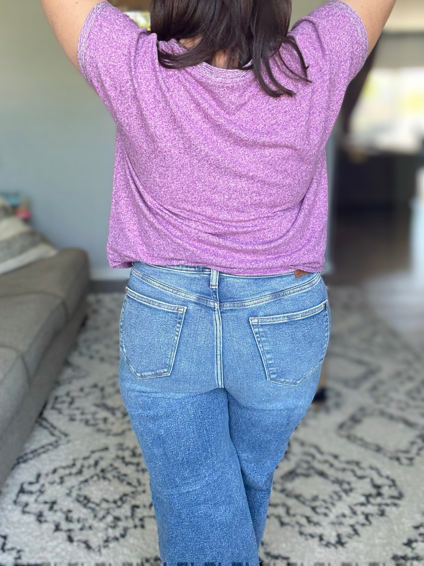 Tucker High Rise Vintage Wash Wide Leg Jeans