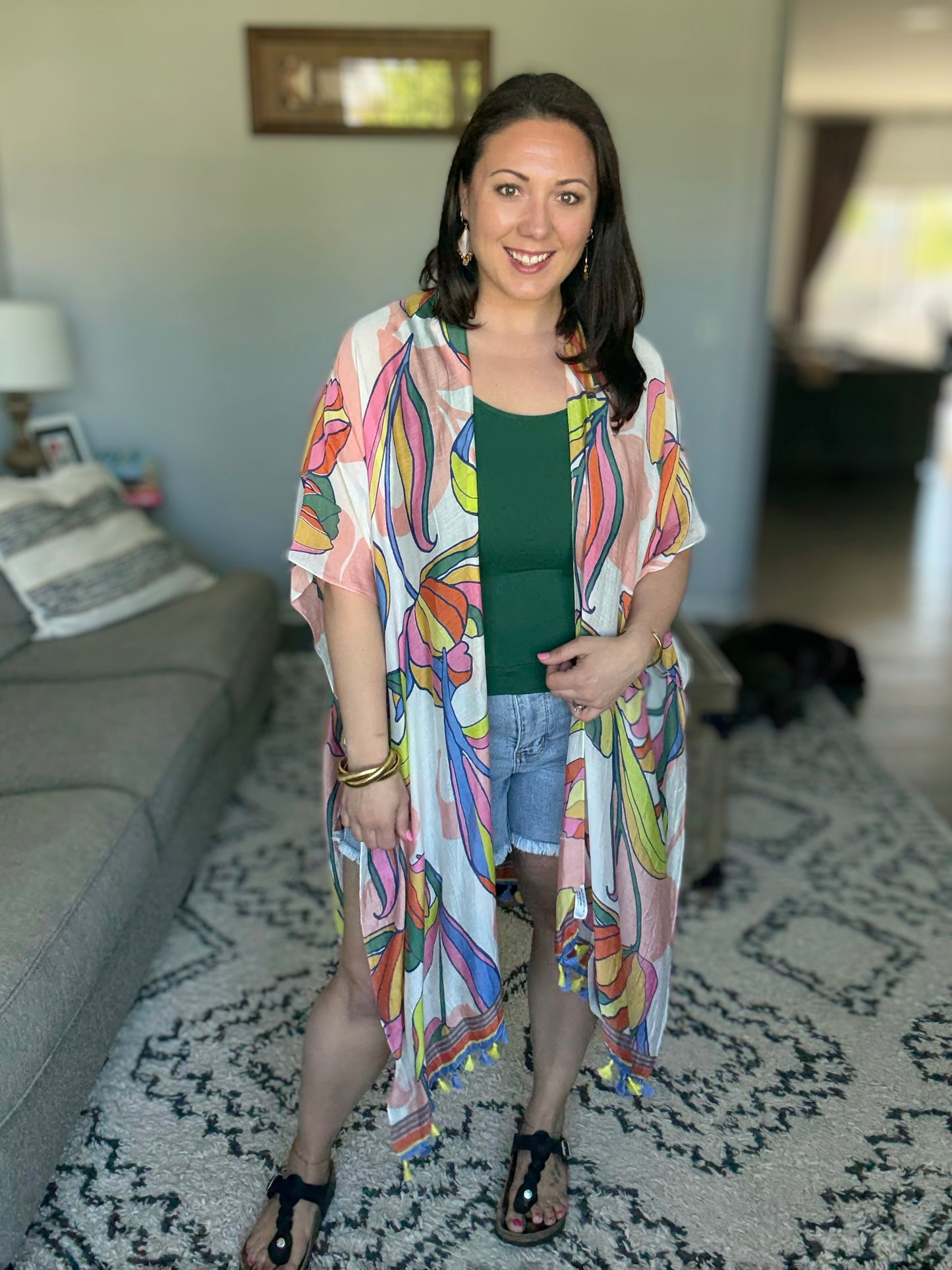 Amsterdam Tulip Season Open Front Kimono