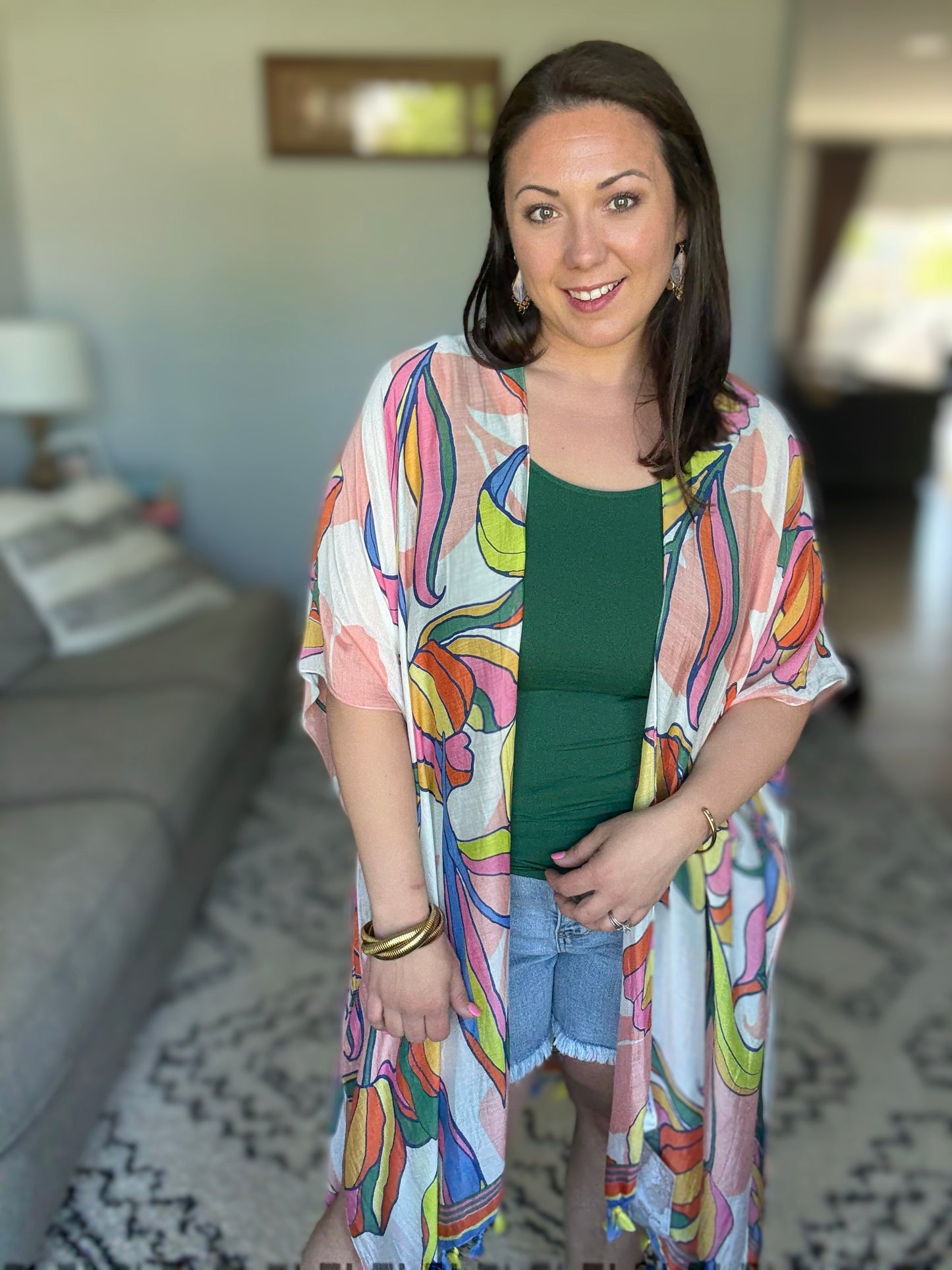 Amsterdam Tulip Season Open Front Kimono