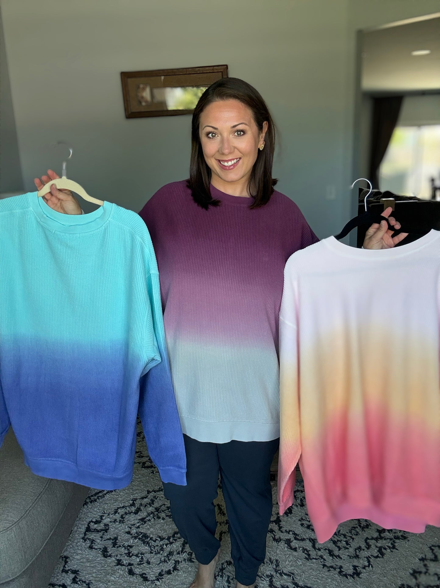 Ombré Dip Dyed Pullovers