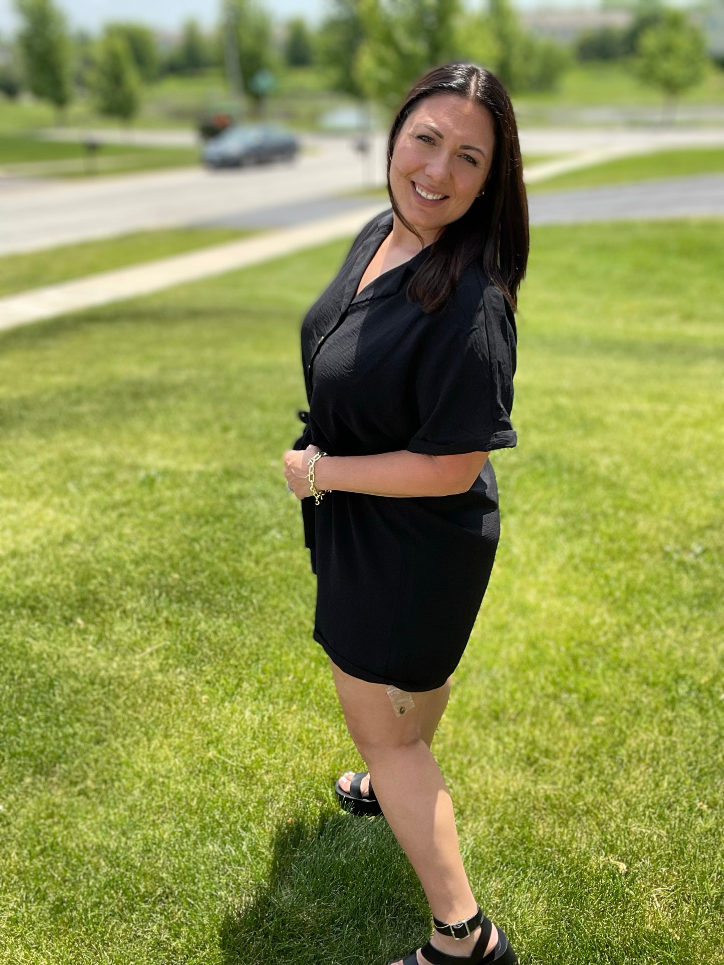Don't Worry 'Bout a Thing V-Neck Romper