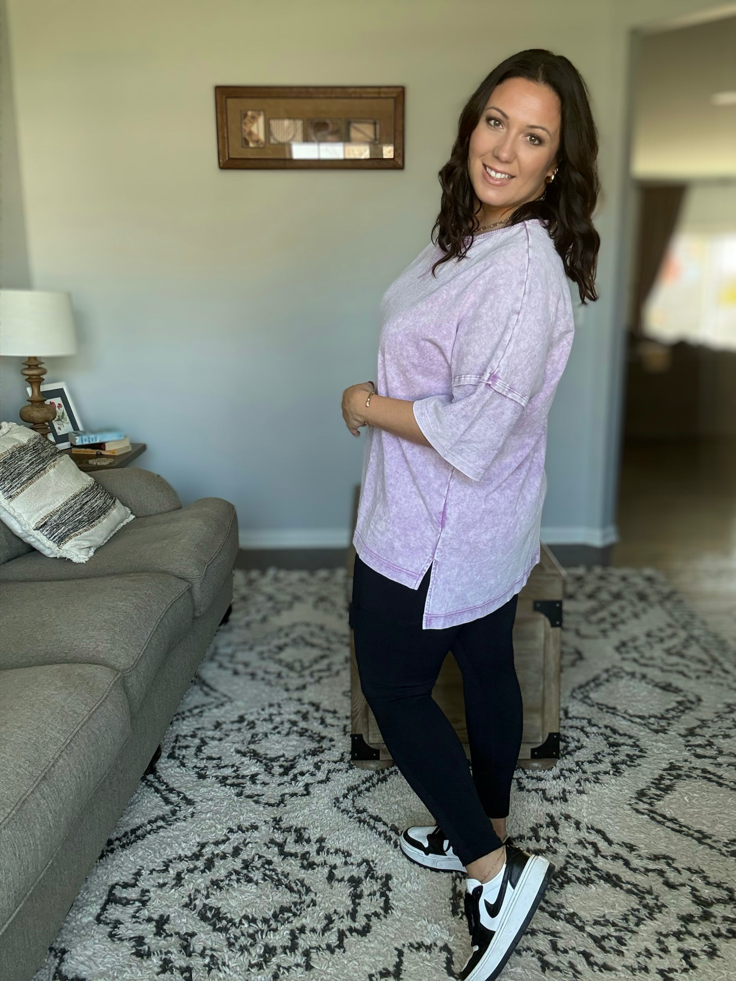 Palmer Pocketed Suck and Tuck Leggings in Black or Navy