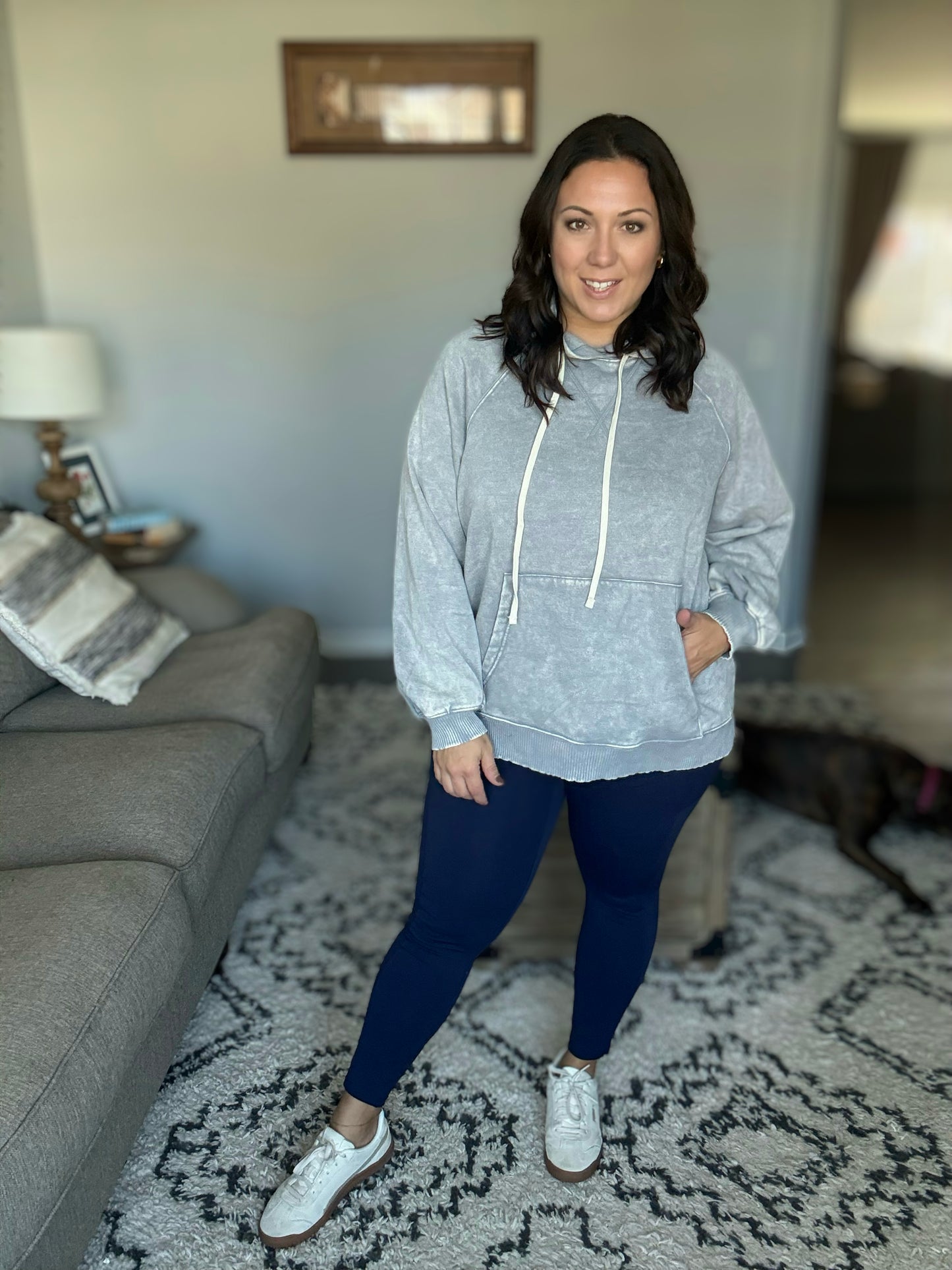 Palmer Pocketed Suck and Tuck Leggings in Black or Navy
