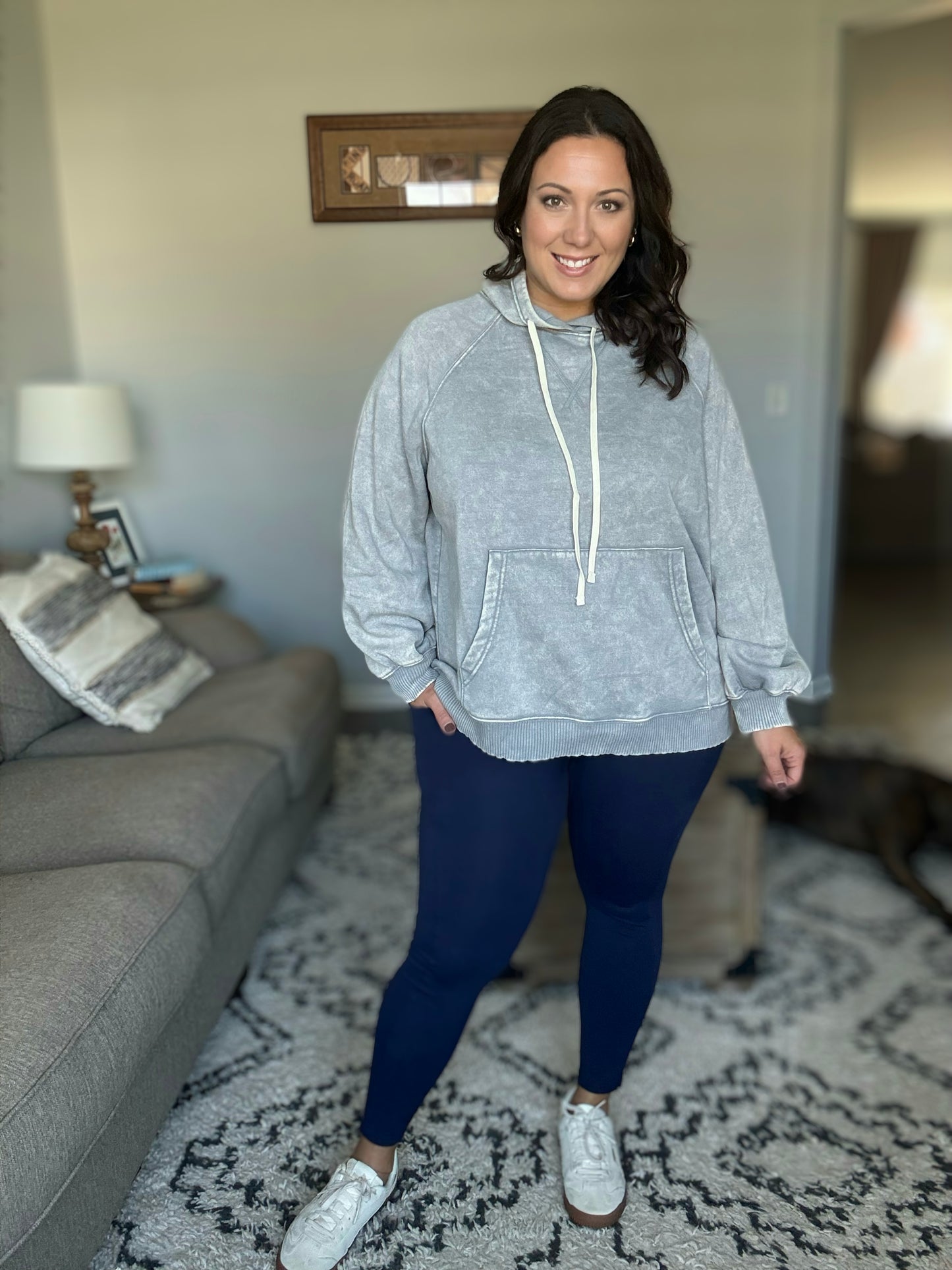 Palmer Pocketed Suck and Tuck Leggings in Black or Navy