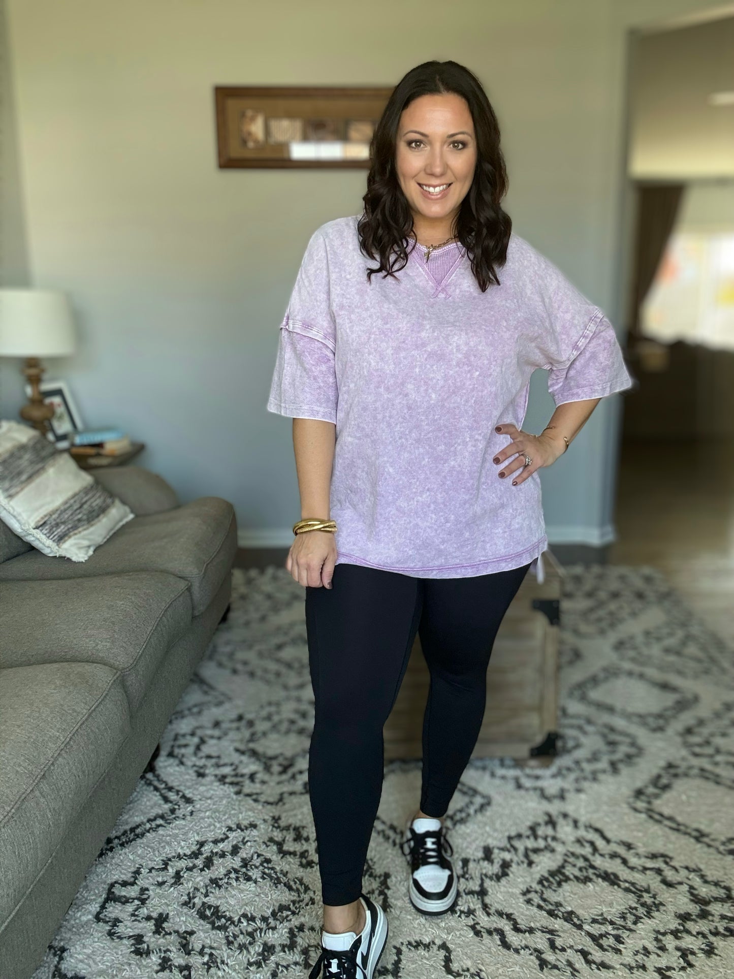 Palmer Pocketed Suck and Tuck Leggings in Black or Navy