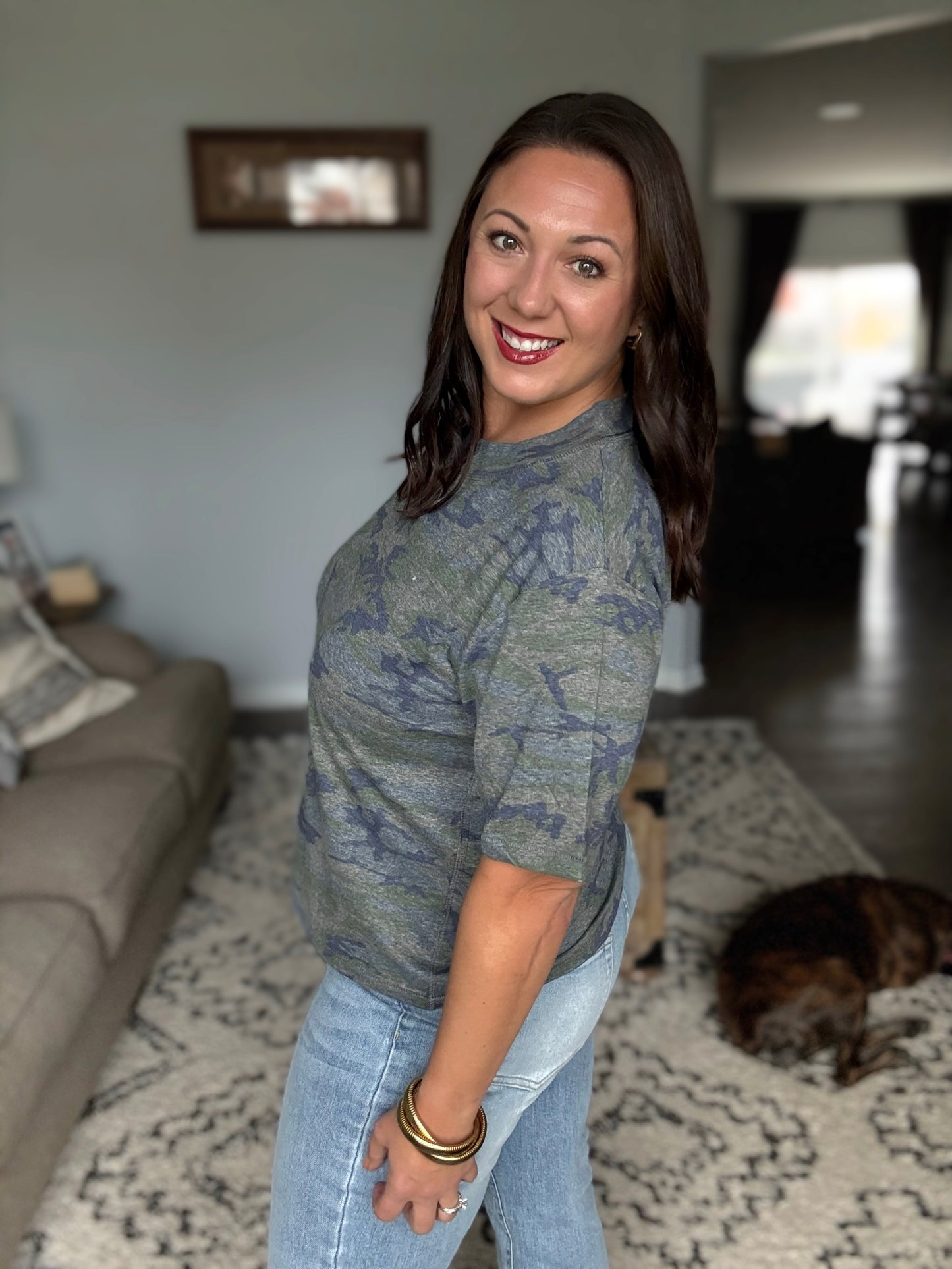 DOORBUSTER: Off Duty Camo Boxy Tee