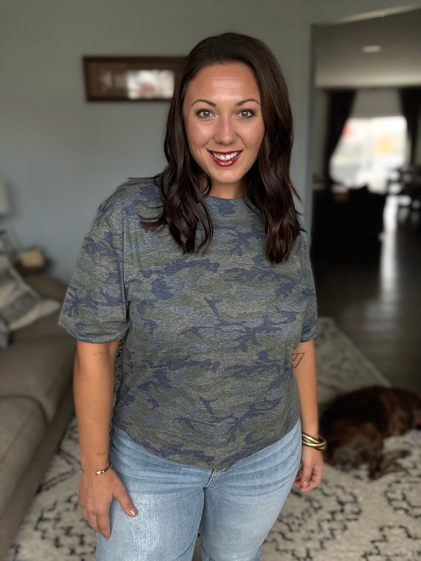 DOORBUSTER: Off Duty Camo Boxy Tee