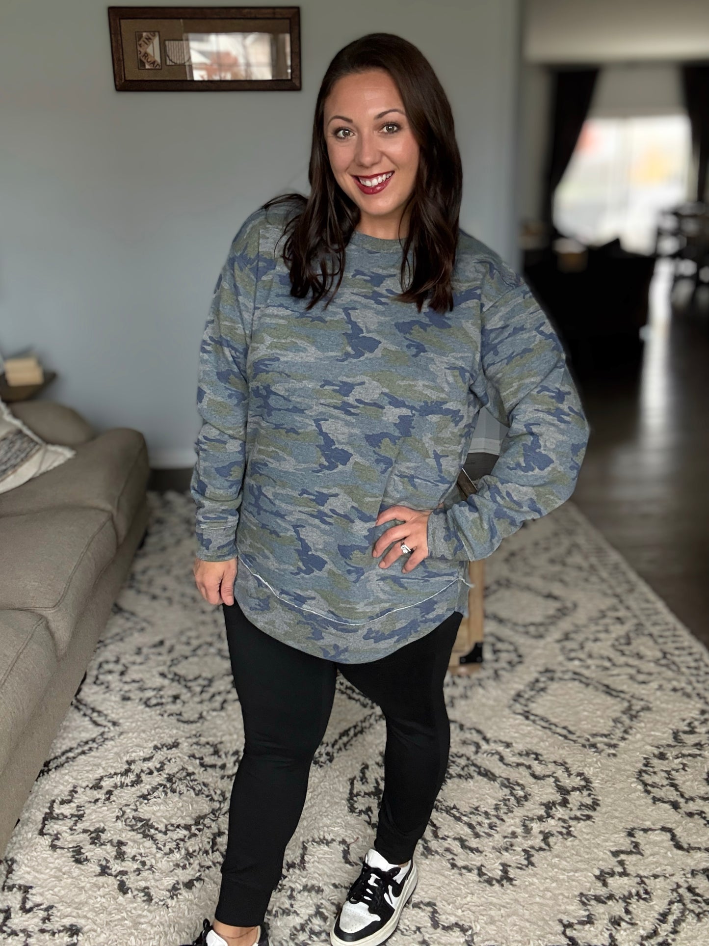 DOORBUSTER: Widow's Weekend Fleece Tunic Pullover in 2 Prints