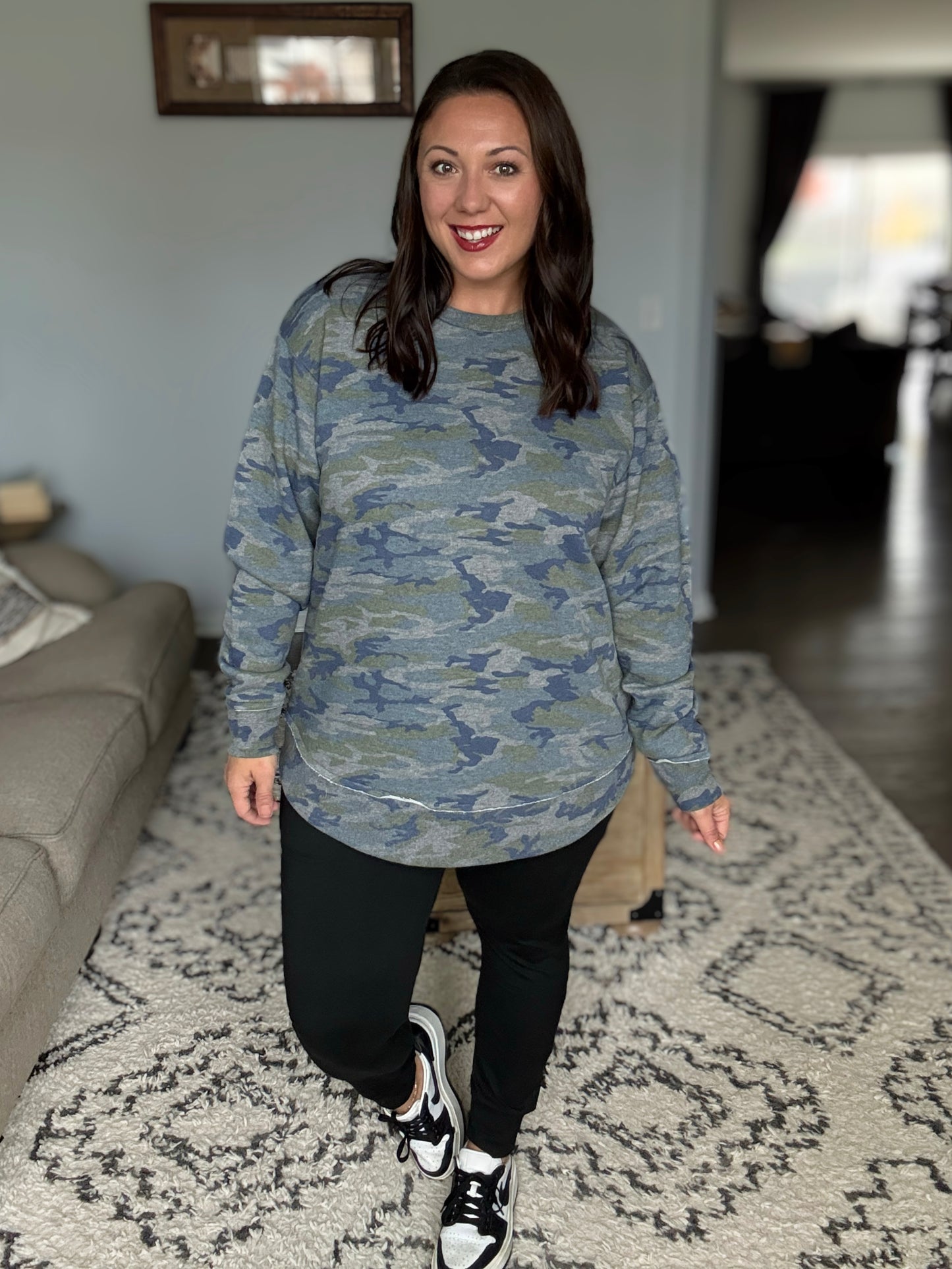 DOORBUSTER: Widow's Weekend Fleece Tunic Pullover in 2 Prints