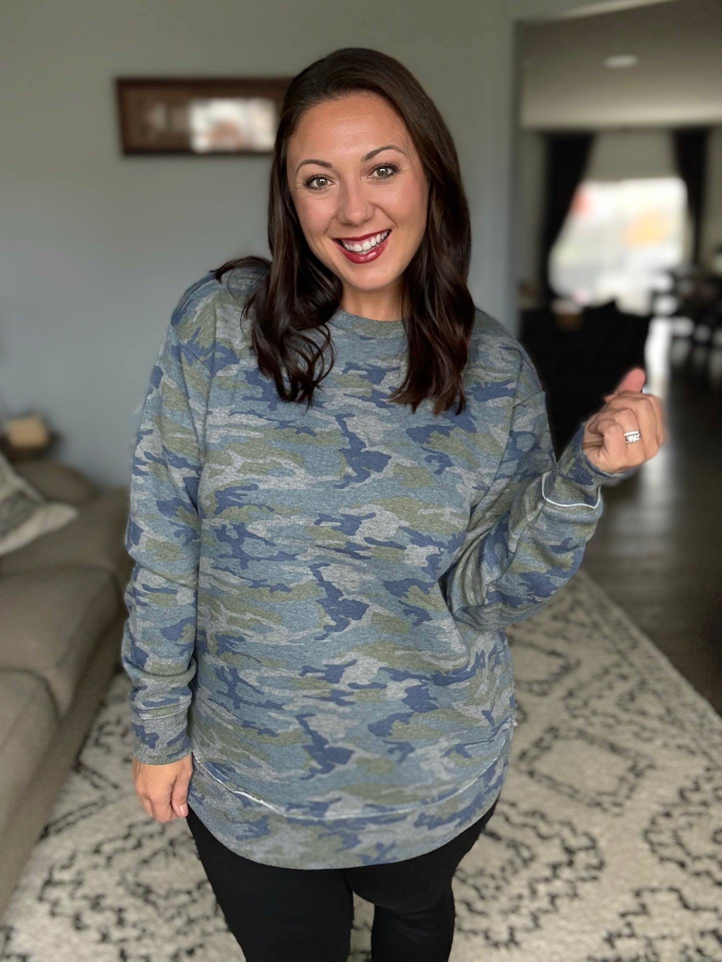 DOORBUSTER: Widow's Weekend Fleece Tunic Pullover in 2 Prints