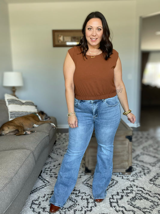 Becky Mid Rise Bootcut Jeans