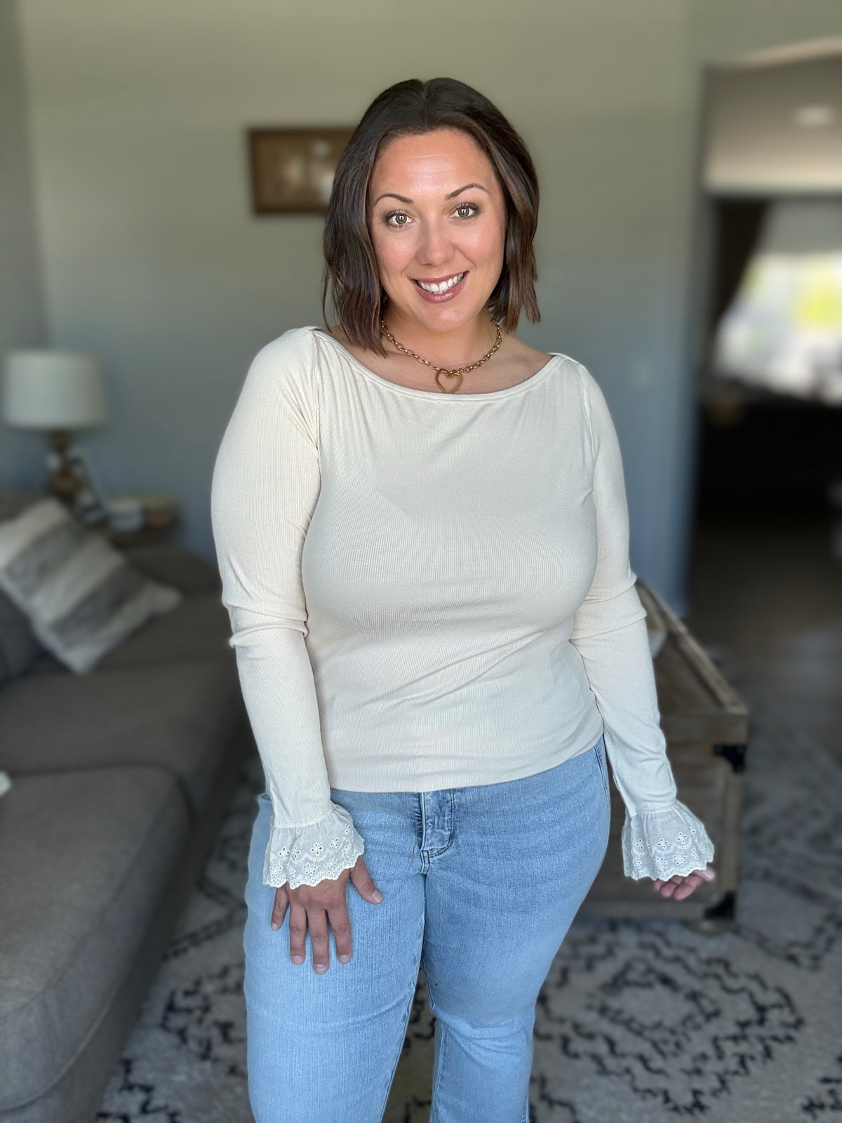 A Little Flare Long Sleeve Top