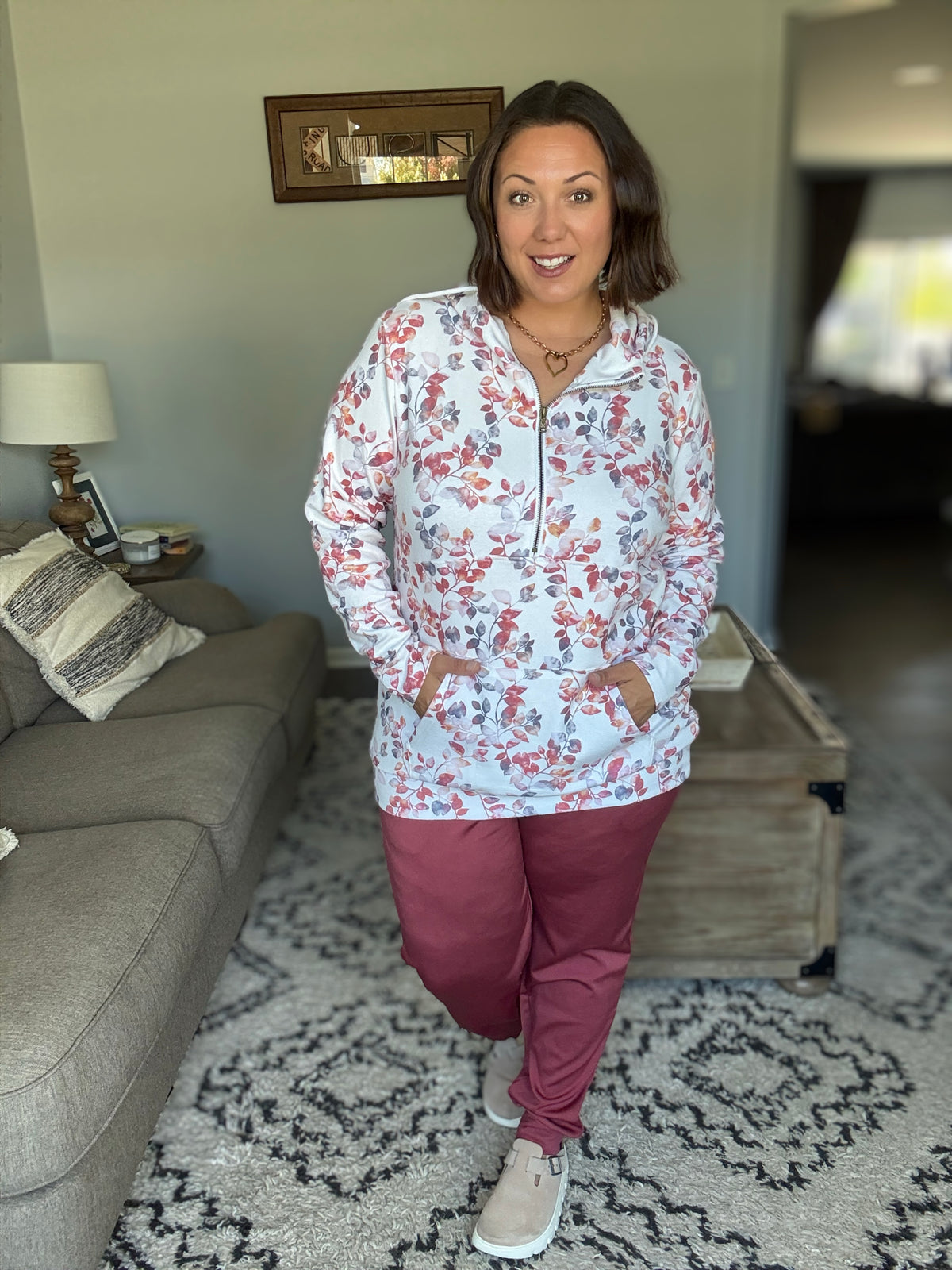 Michelle Mae Cloud Joggers - Brick