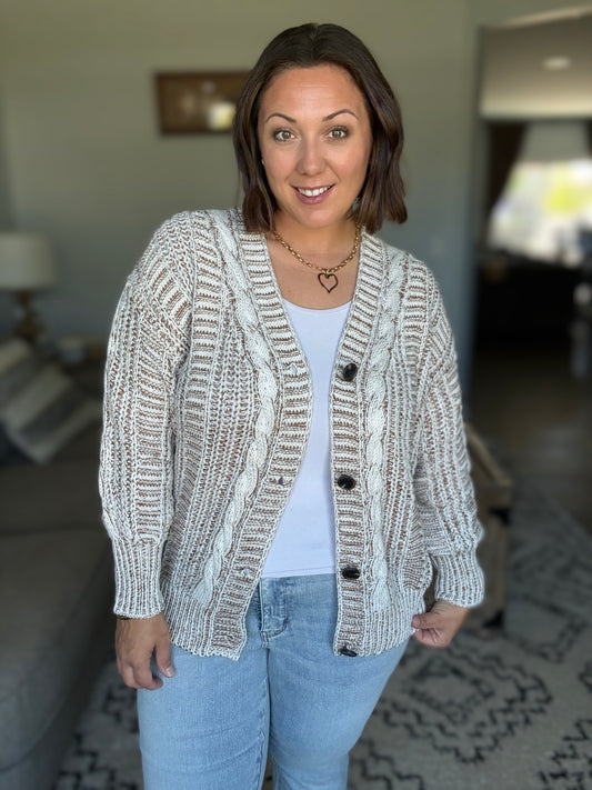 To Feel Good Button Down Cardigan