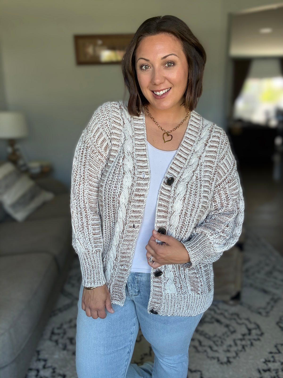 To Feel Good Button Down Cardigan